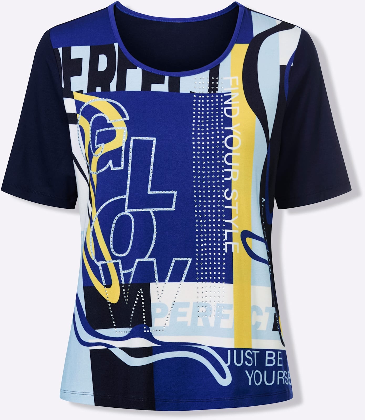 Inspirationen Rundhalsshirt »Kurzarm-Shirt« 1 tlg.