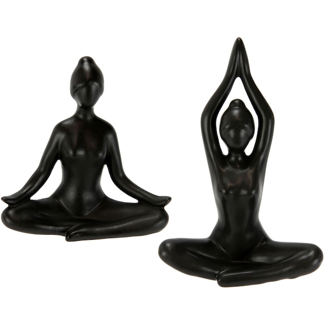 I.GE.A. Dekofigur »Yoga-Frau«, 3er Set, Yogafigur, Yogaskulptur im OTTO  Online Shop