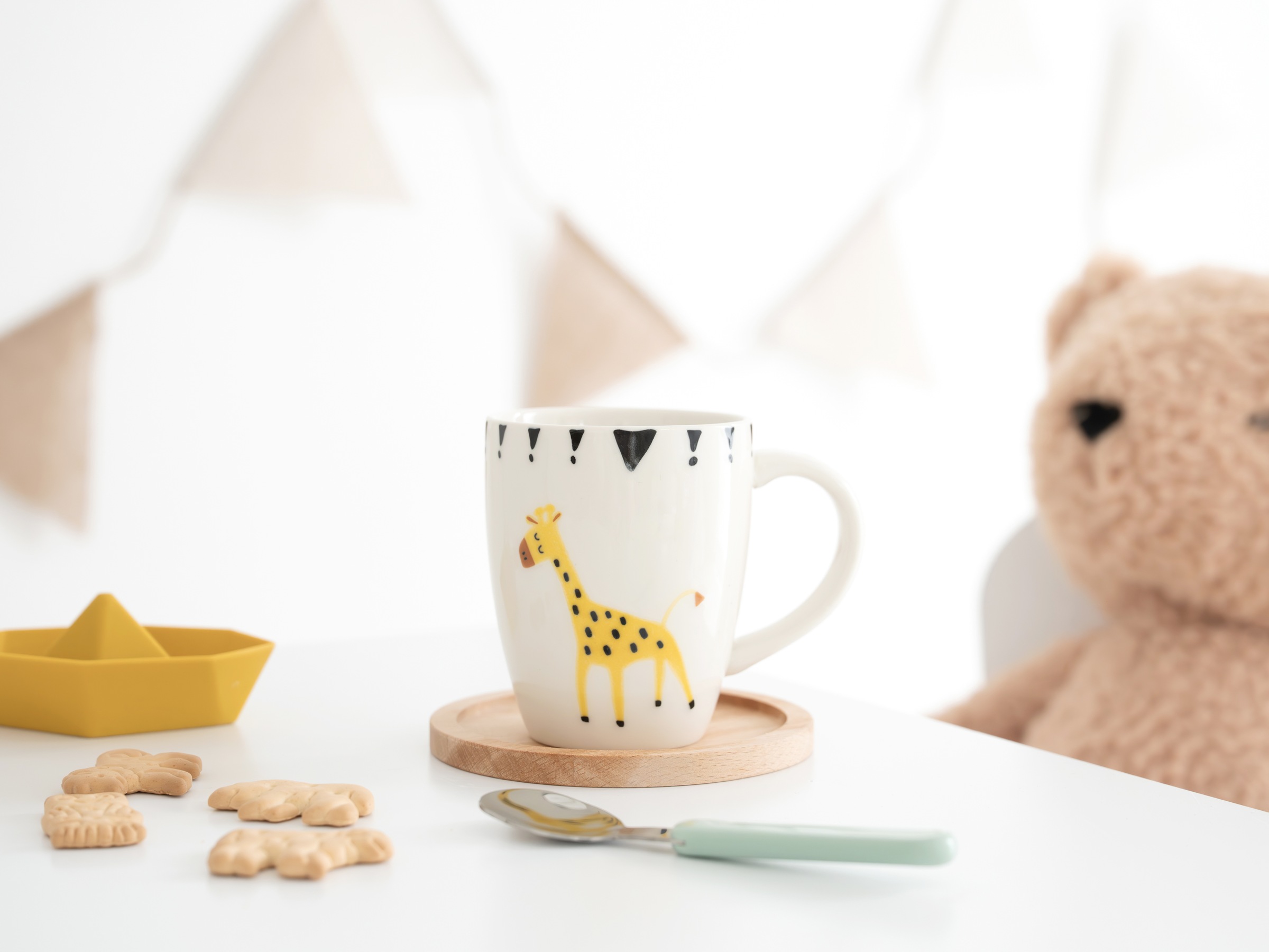 CreaTable Becher »Safari, Becher-Set 4-tlg.« Tiermotive, skandinavischer Stil, Ethno-Style Motive