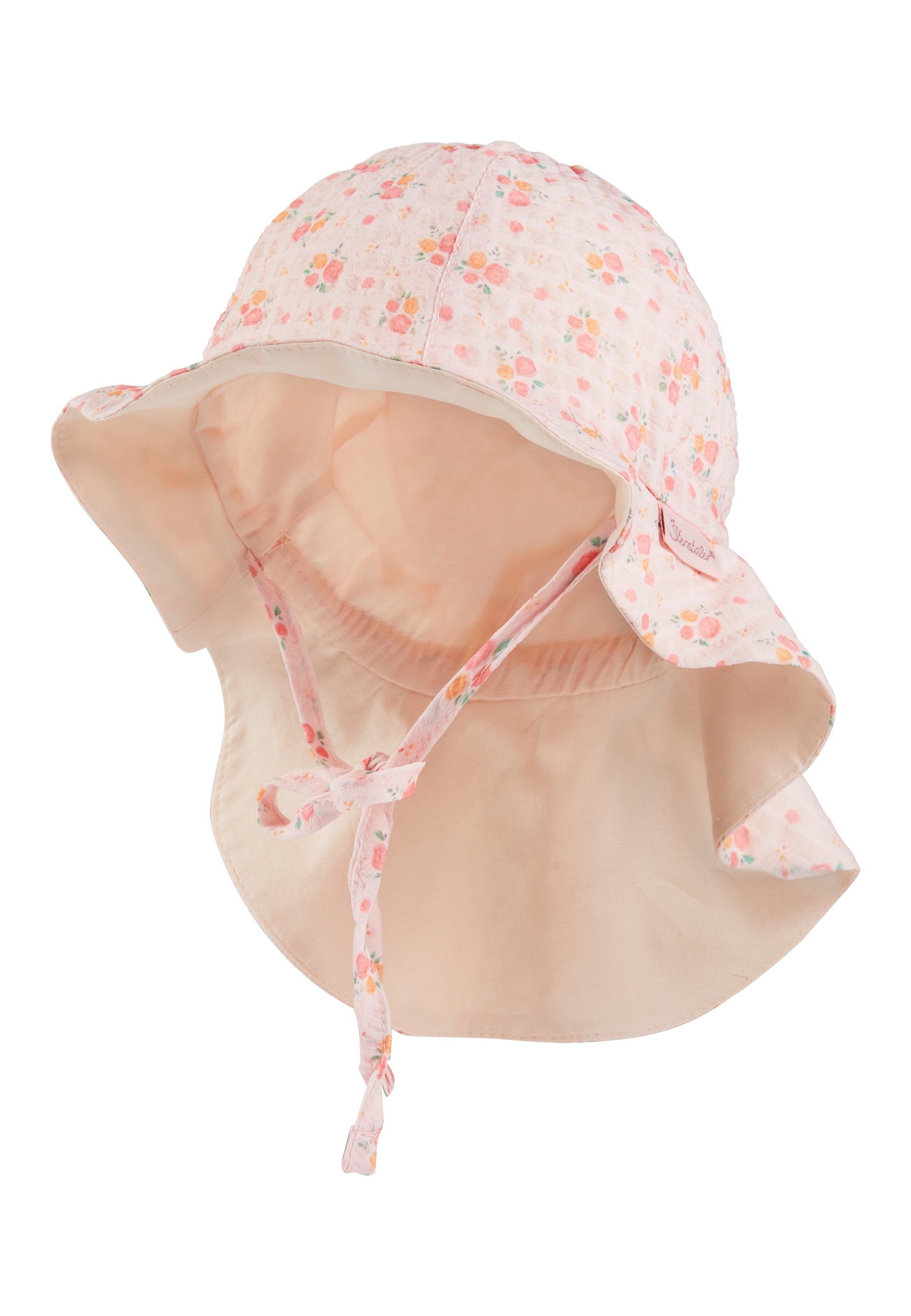 Sterntaler® Baskenmütze »Sonnenhut Streublumen«