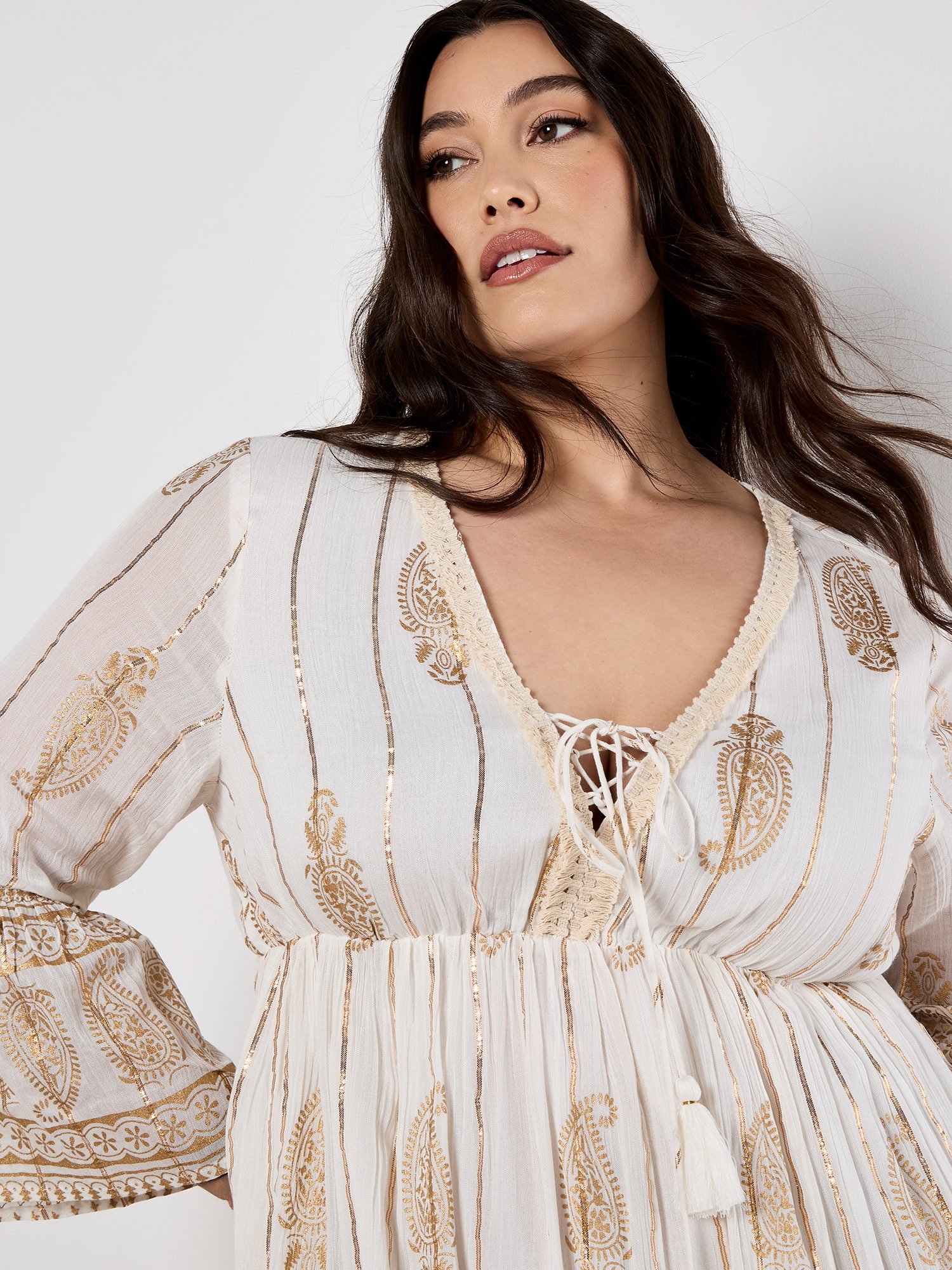 Apricot Minikleid »Minikleid« im Boho-Style