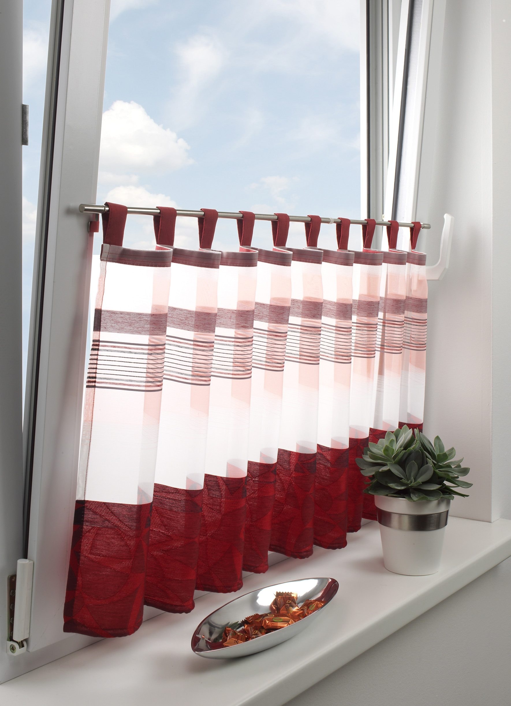 GARDINIA Scheibenstange »Klemmstange Filigrano Kugel« Ø 10 mm ausziehbar Serie Press&Go