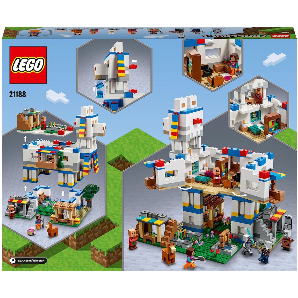 LEGO® Konstruktionsspielsteine »Das Lamadorf (21188), LEGO® Minecraft«, (1252 St.)