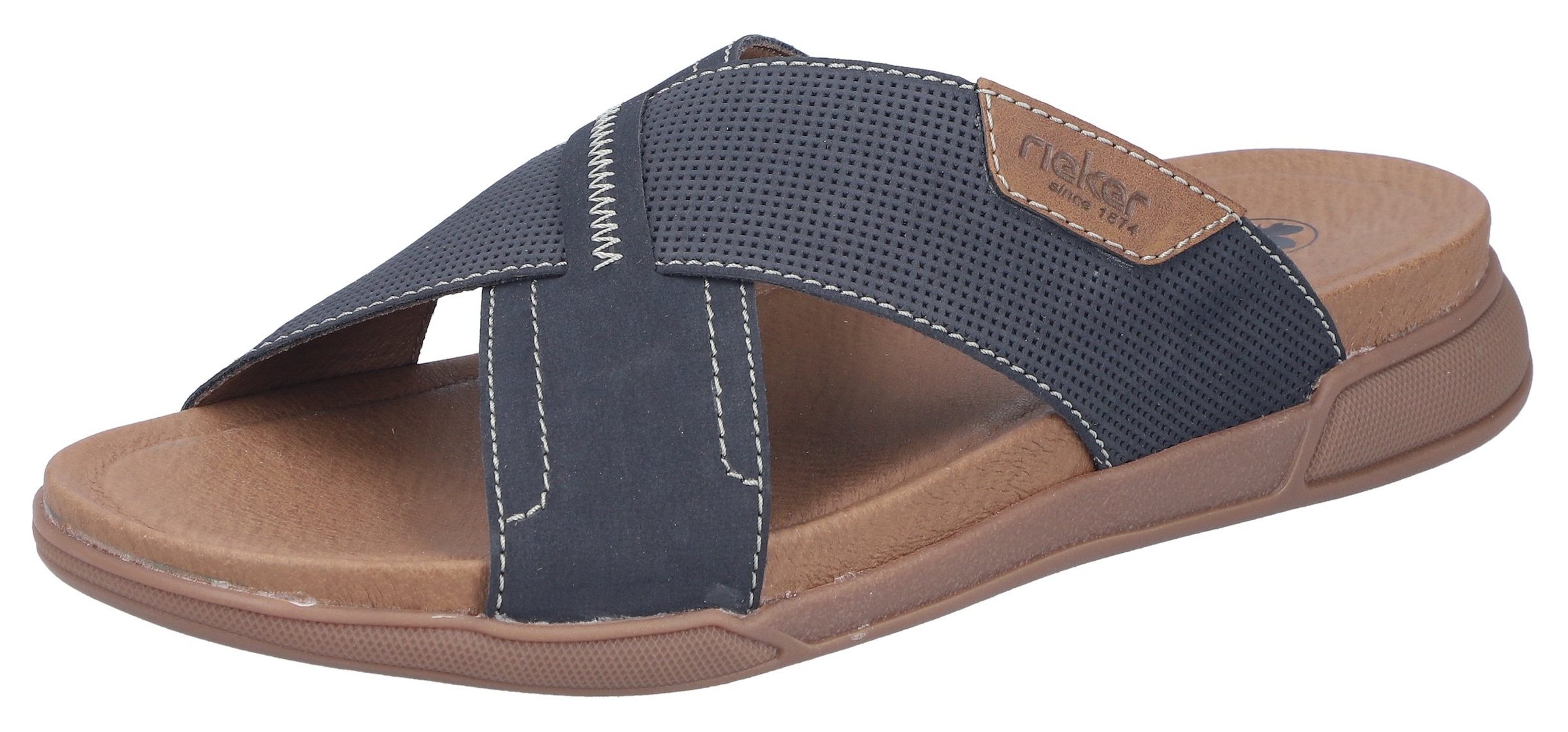 Rieker Pantolette  Sommerschuh, Hausschuh, Urlaubsschuh in bequemer Form