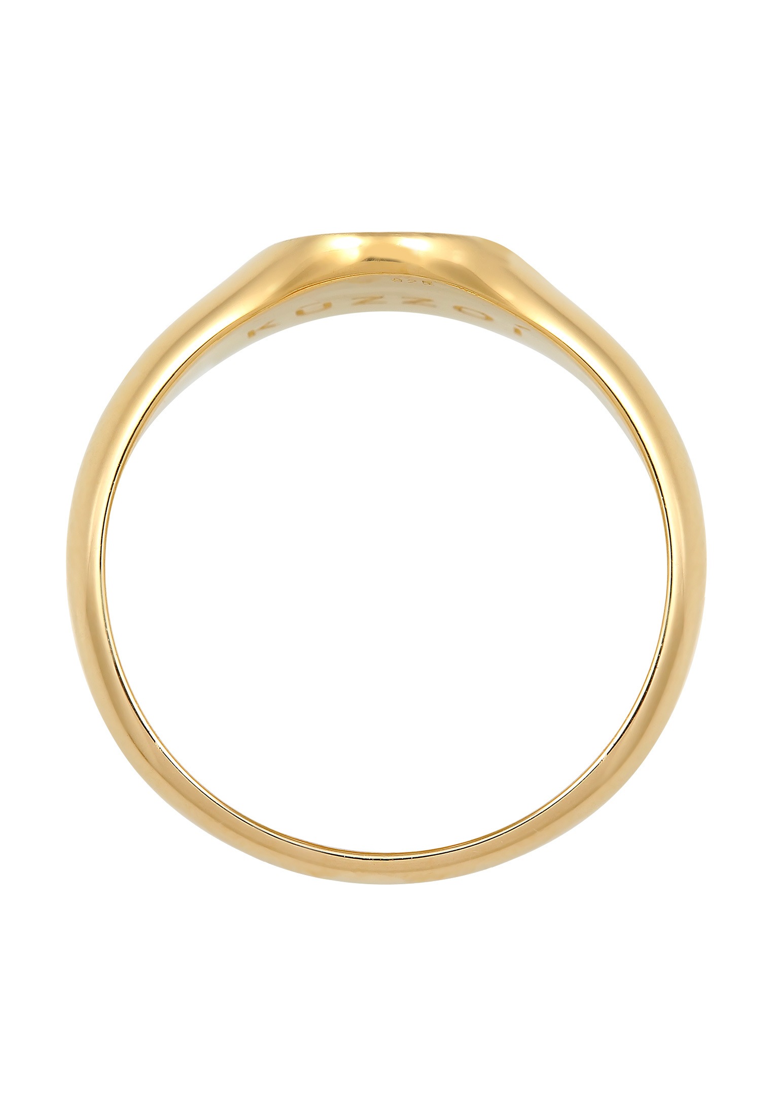 Kuzzoi Siegelring »Ring Herren Siegelring Matt Basic Cool 925er Silber«