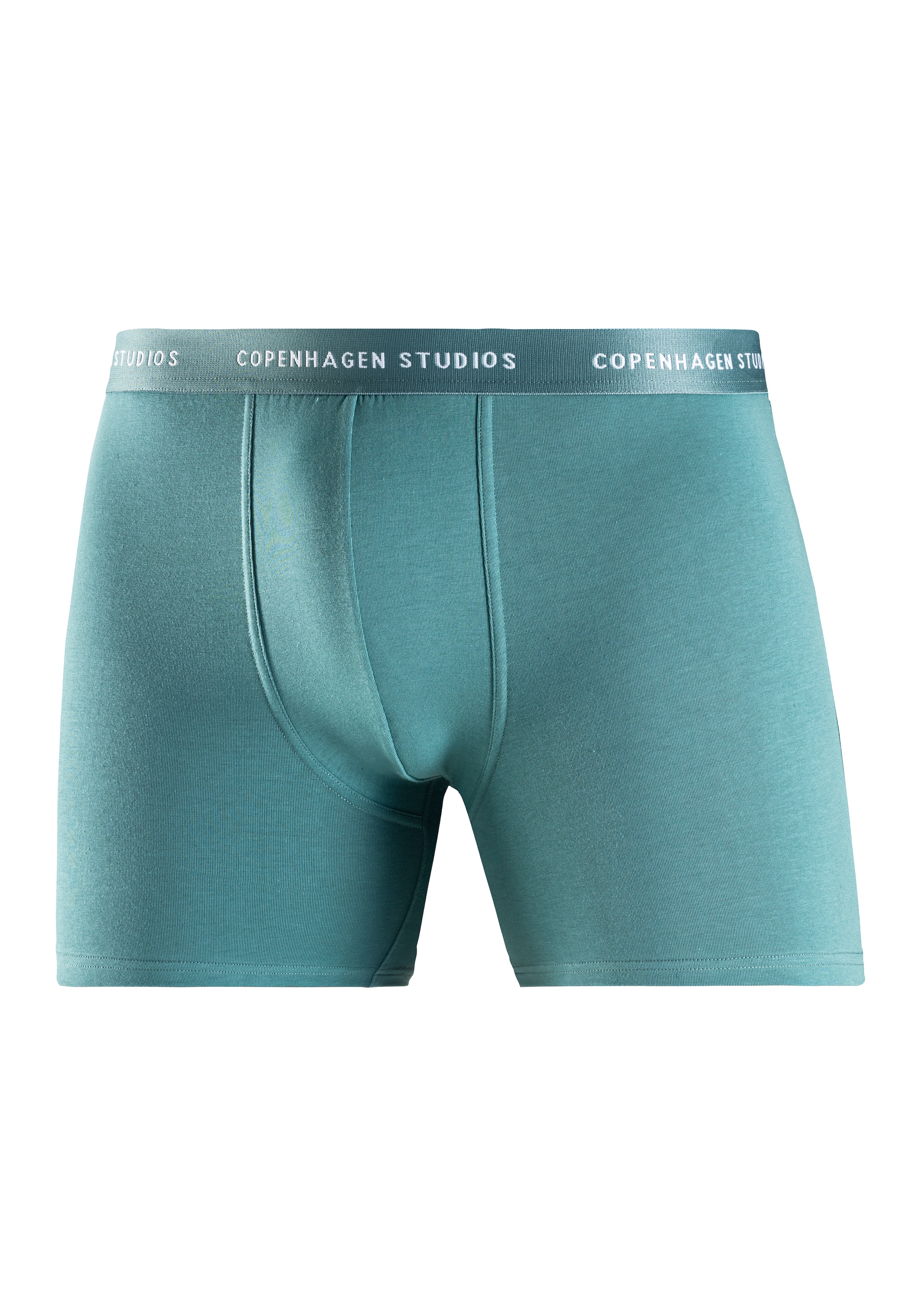 Copenhagen Studios Langer Boxer »Boxershorts für Herren«, (Packung, 3 St.), mit längerem Bein und Logobund