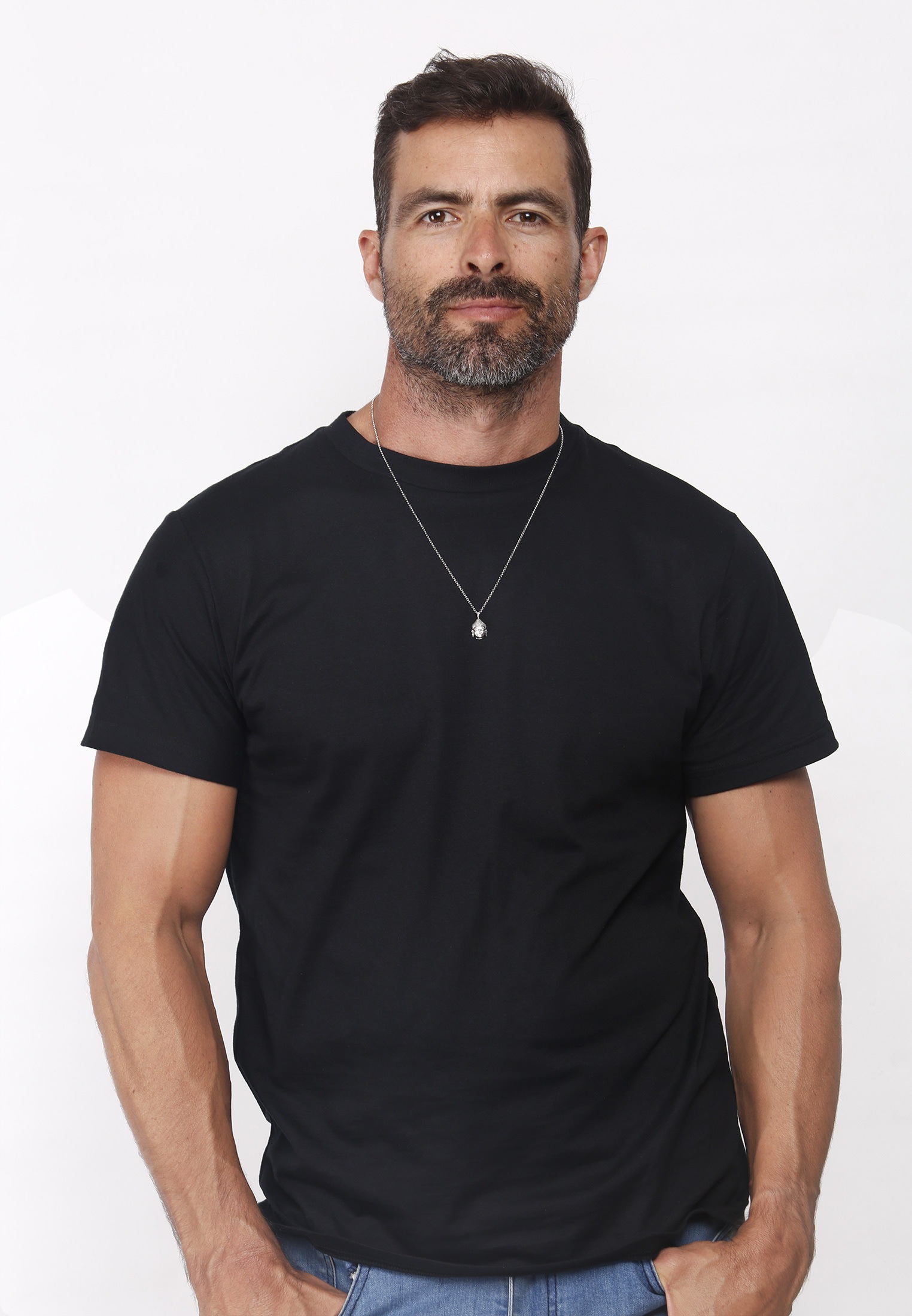 Kuzzoi Lange Kette »Halskette Herren Anhänger Buddha Kopf Oxidiert 925 Silber«