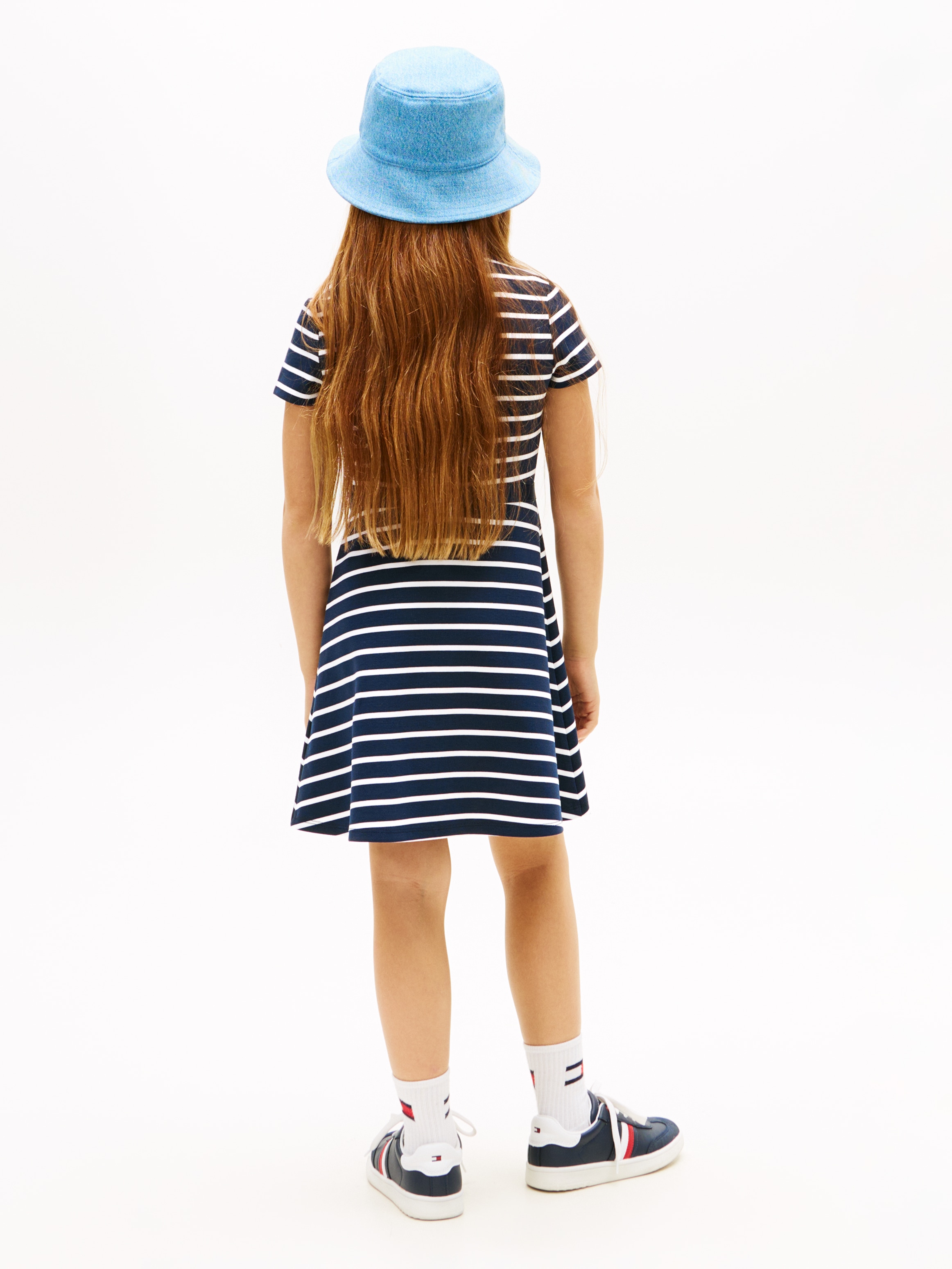 Tommy Hilfiger Skaterkleid »ESSENTIAL PUNTO SKATER DRESS SS« Ohne Tasche Kinder bis 16 Jahre, regular fit