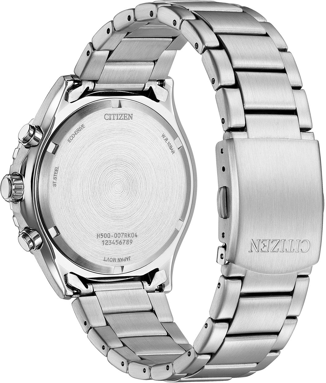 Citizen Chronograph, Armbanduhr, Herrenuhr, Solar, Stoppfunktion, Edelstahlarmband