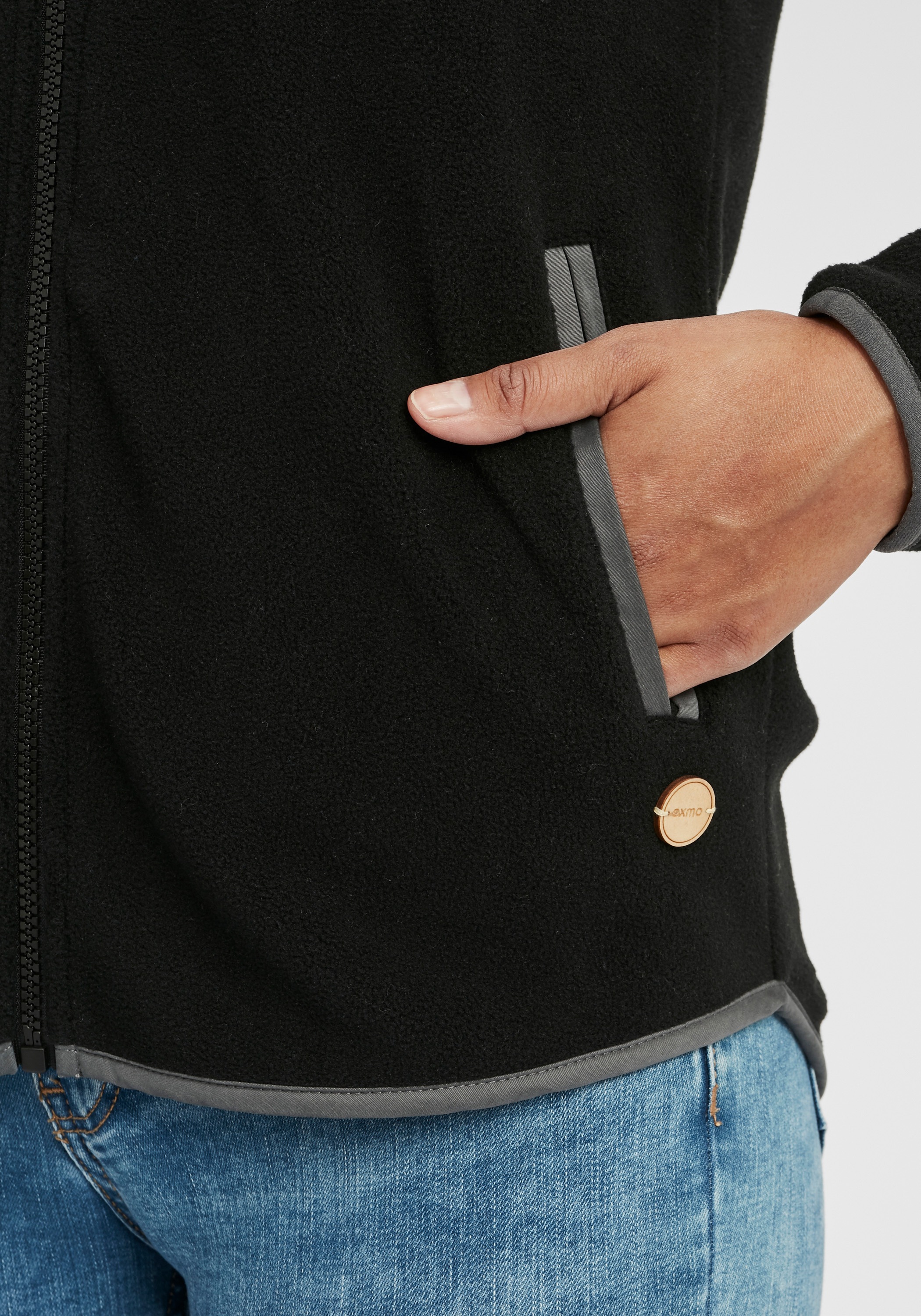 OXMO Kapuzenfleecejacke »Sweatjacke OXMalin«