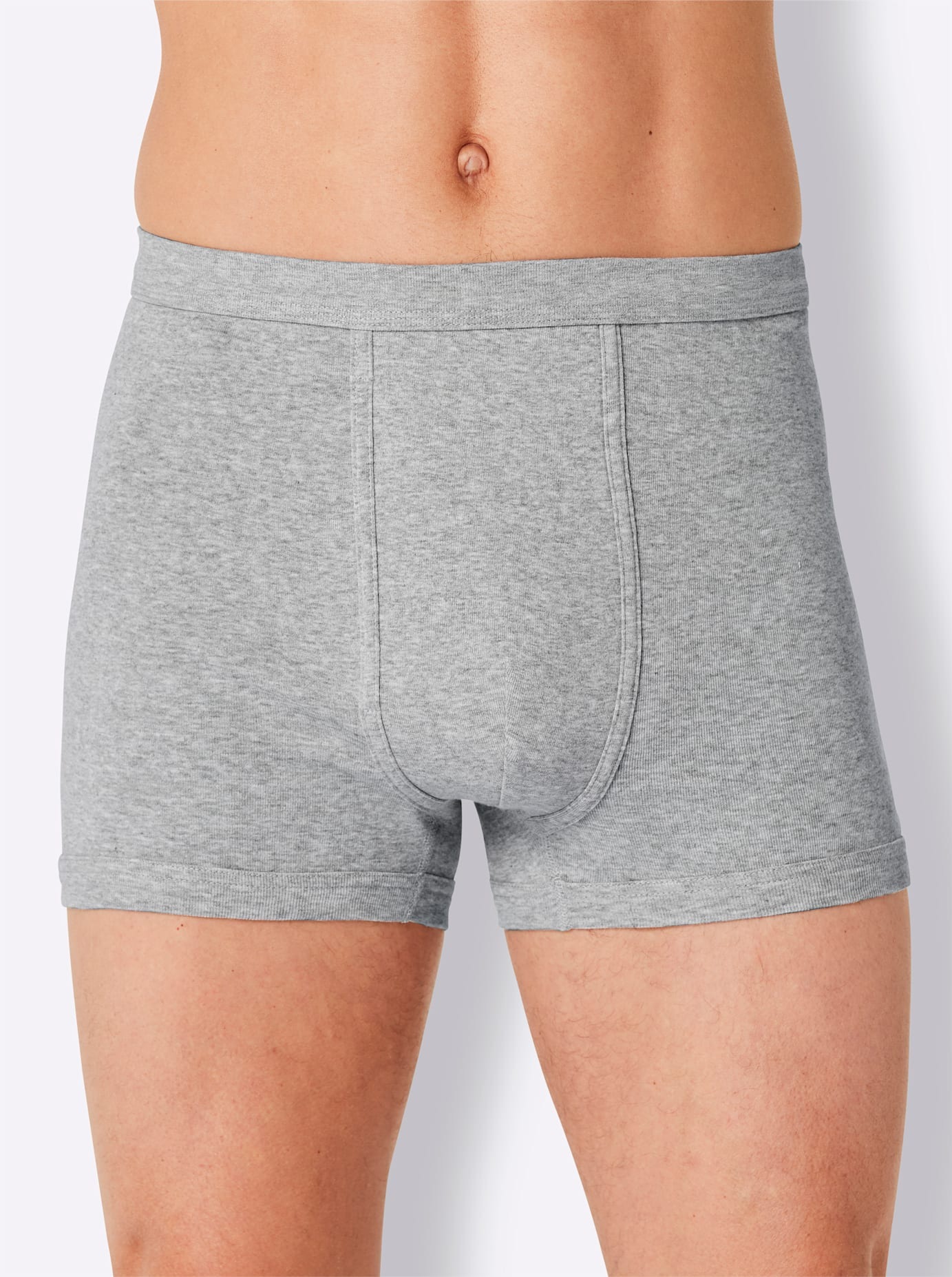 Kings Club Herren Schlüpfer 5 Stk. tlg. in grau, Größe 6