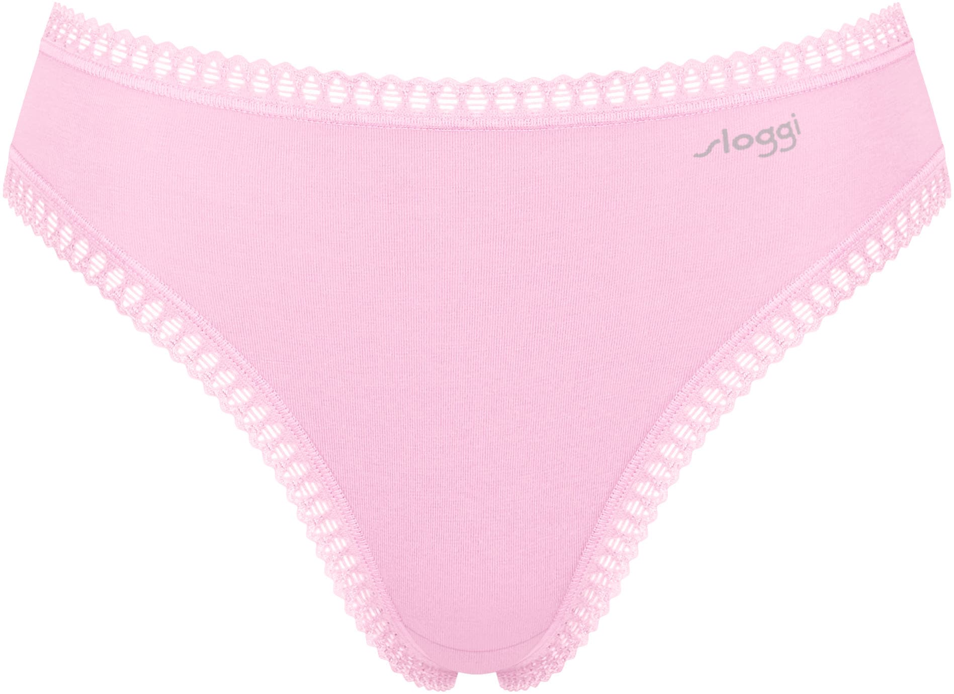sloggi Slip »GO Crush«, (3er Pack), hoher Beinausschnitt, Spitze, feminin, weich, elastisch, Baumwollmix