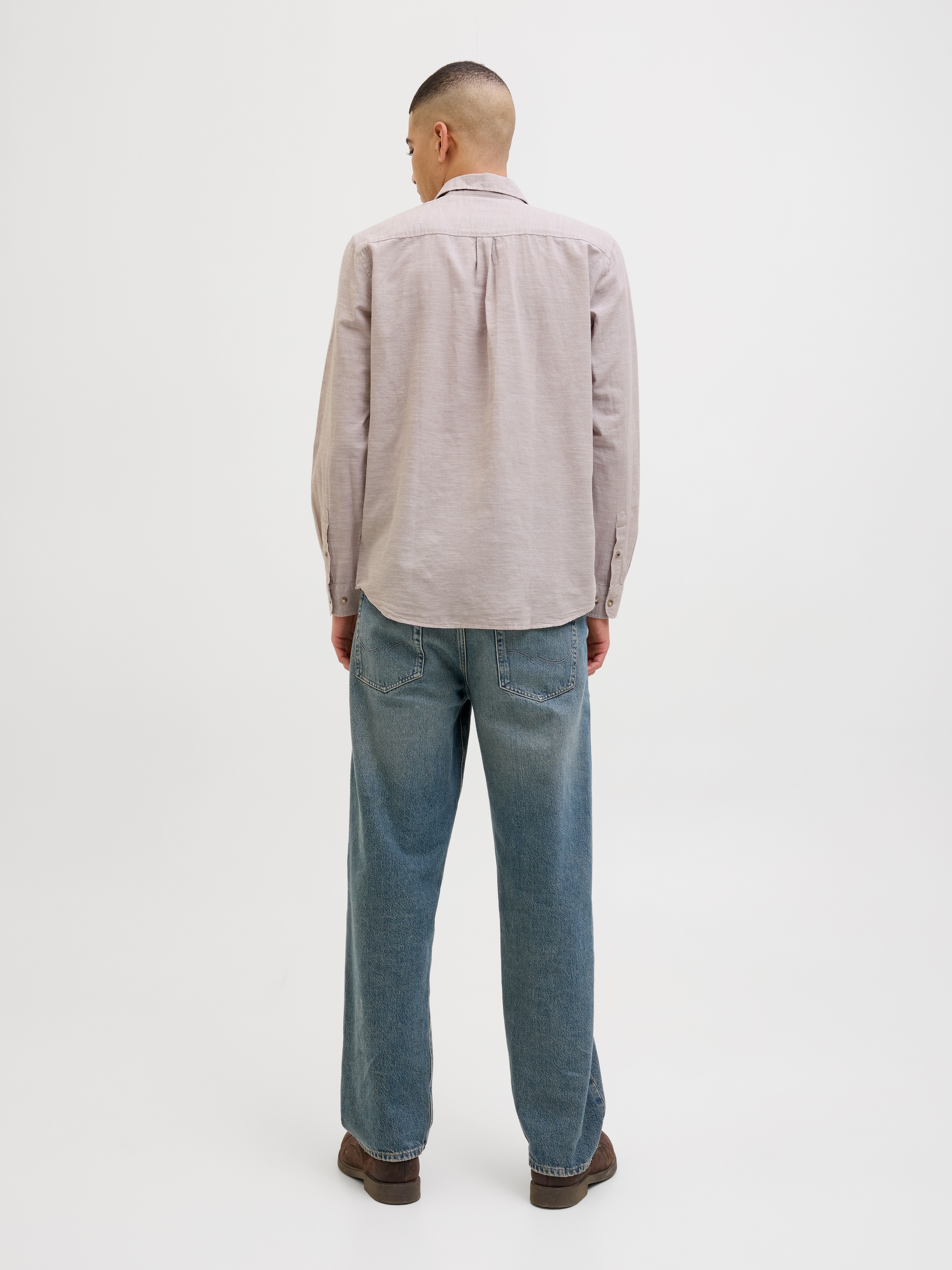 Jack & Jones Langarmhemd »JJESUMMER SHIRT LS SN«, mit Hemdkragen