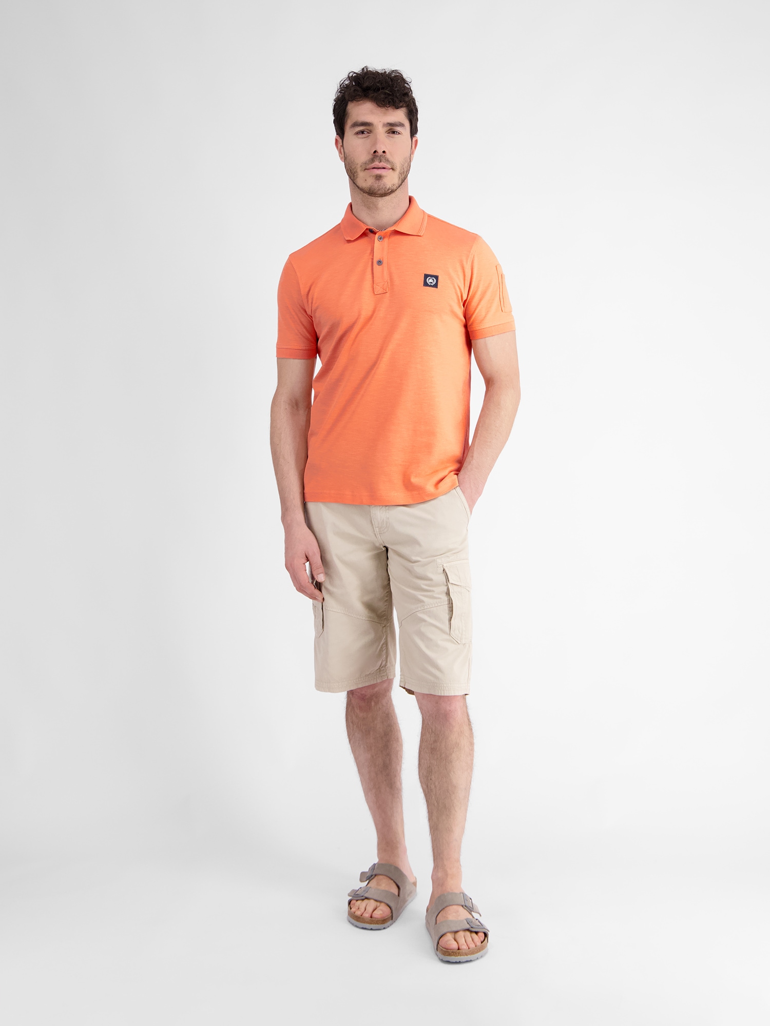 LERROS Poloshirt »LERROS Unifarbenes Poloshirt«