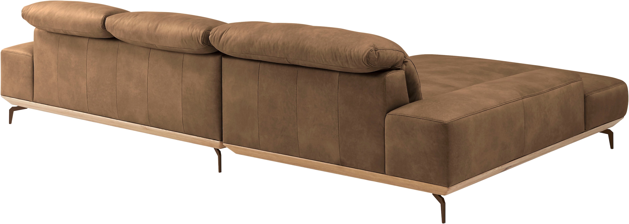 Musterring Wohnlandschaft »MR 2490«, Bronze-Fuß Sitzhöhe 46cm, wahlweise mit Funktionen, Maße 342 x 207 cm