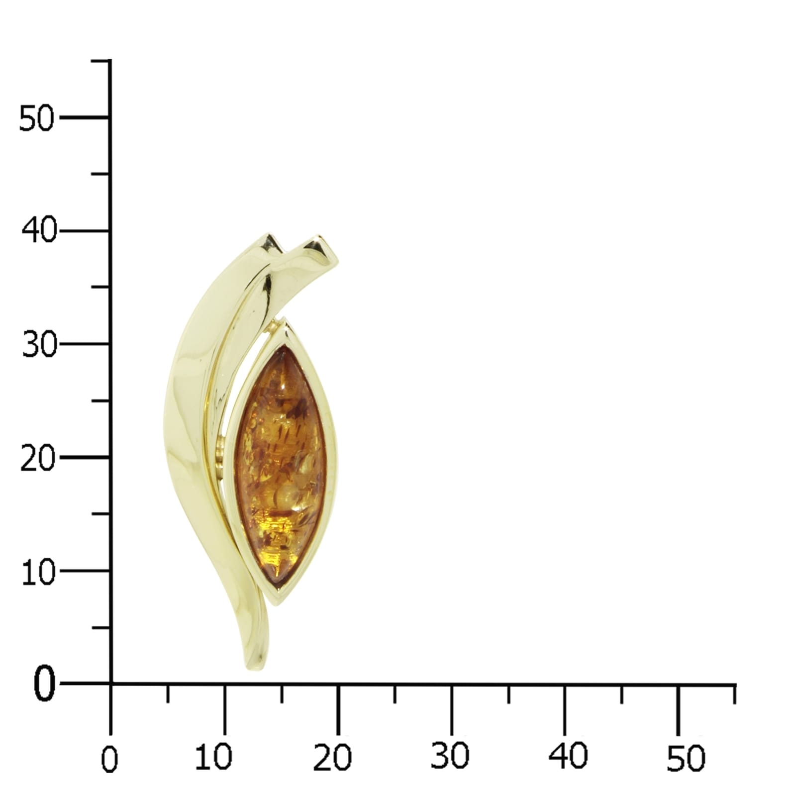 OSTSEE-SCHMUCK Kettenanhänger »- Gleiter-Morla - Gold 333/000 - Bernstein«