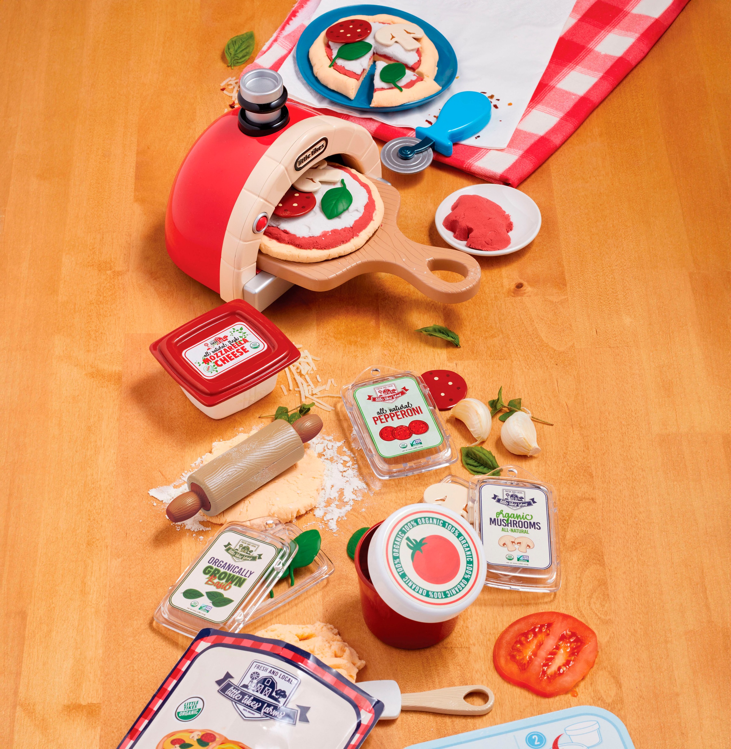 Little Tikes® Spiellebensmittel »Creative Chefs Pizza Kit«, (18 tlg.)