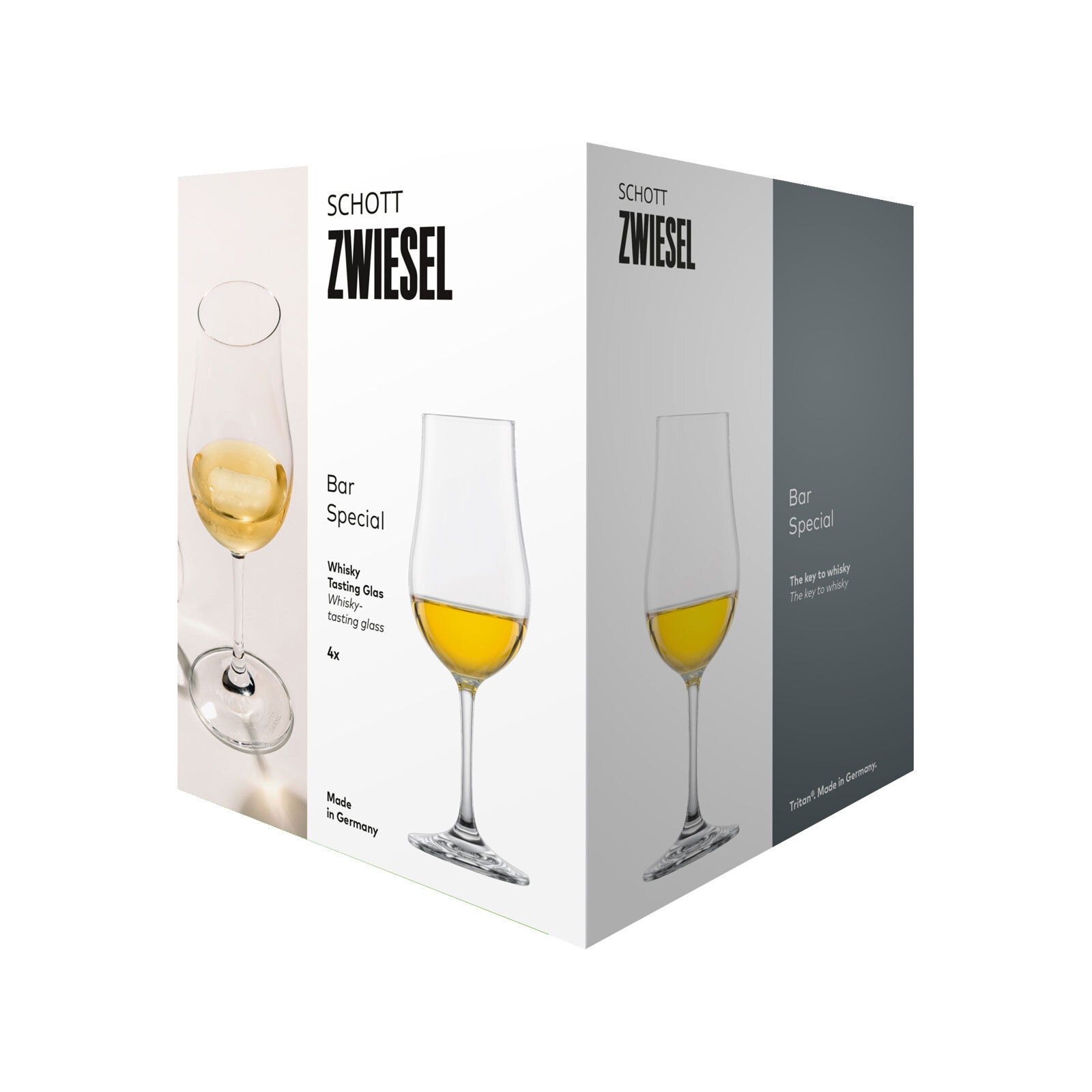 SCHOTT-ZWIESEL Whiskyglas »Whisky Nosing Gläser Bar Special 218 ml 4er Set transparent«
