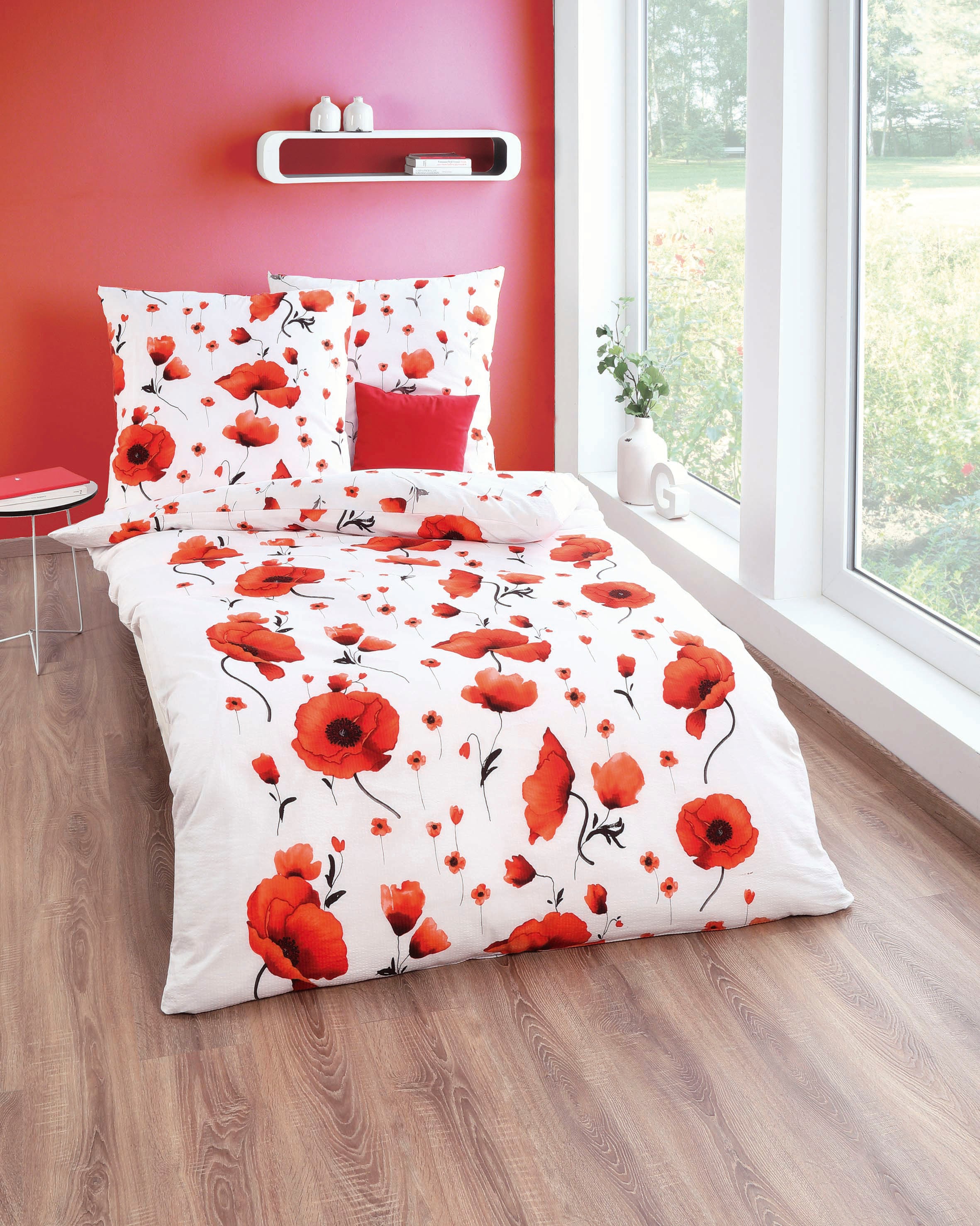 Kaeppel Bettwäsche »Scarlett Poppies«, mit großen Mohnblumen