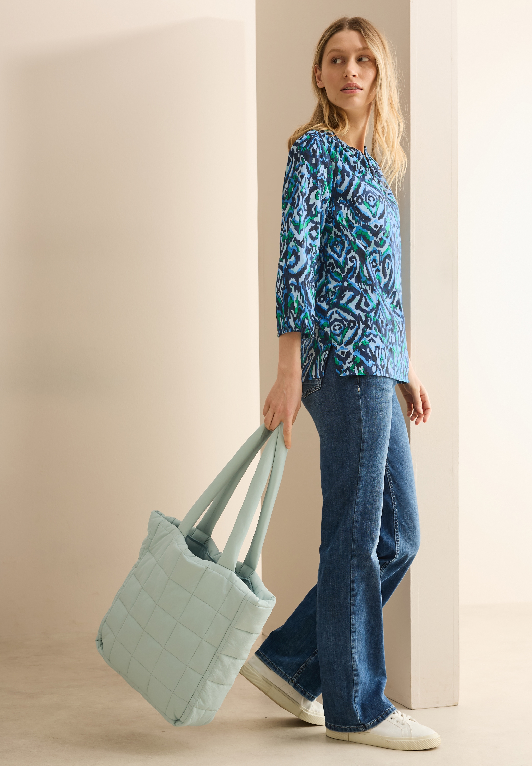 Cecil Klassische Bluse, mit All-Over Print