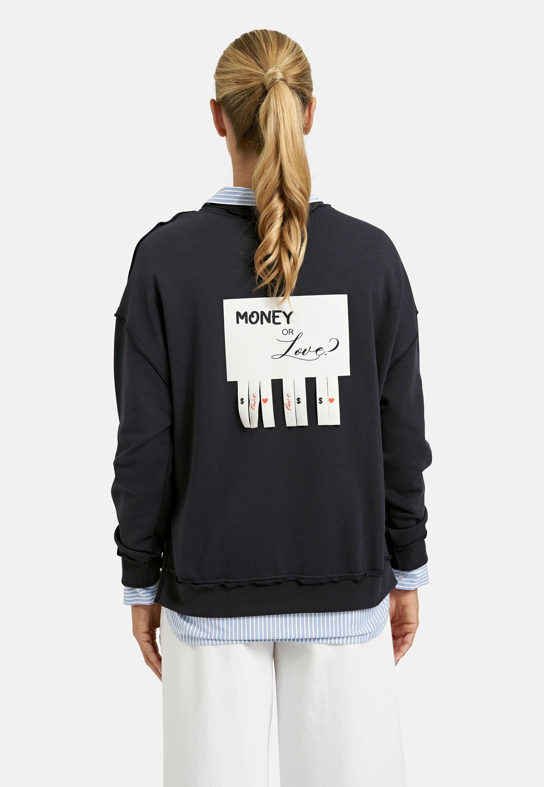 Smith & Soul Sweatshirt , mit kreativem Rücken-Design, Rundhals
