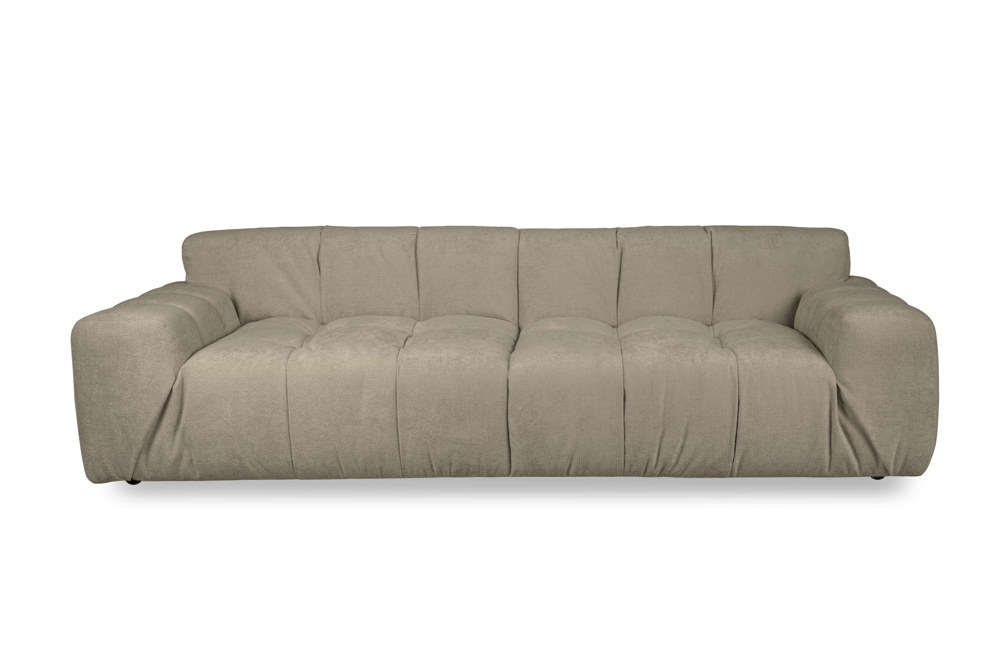 INOSIGN 3-Sitzer »Calmara, Breite 286 cm, weicher Lounge-Sitzkomfort«, bodentief, Samt oder Chenille, mit Knopfsteppung