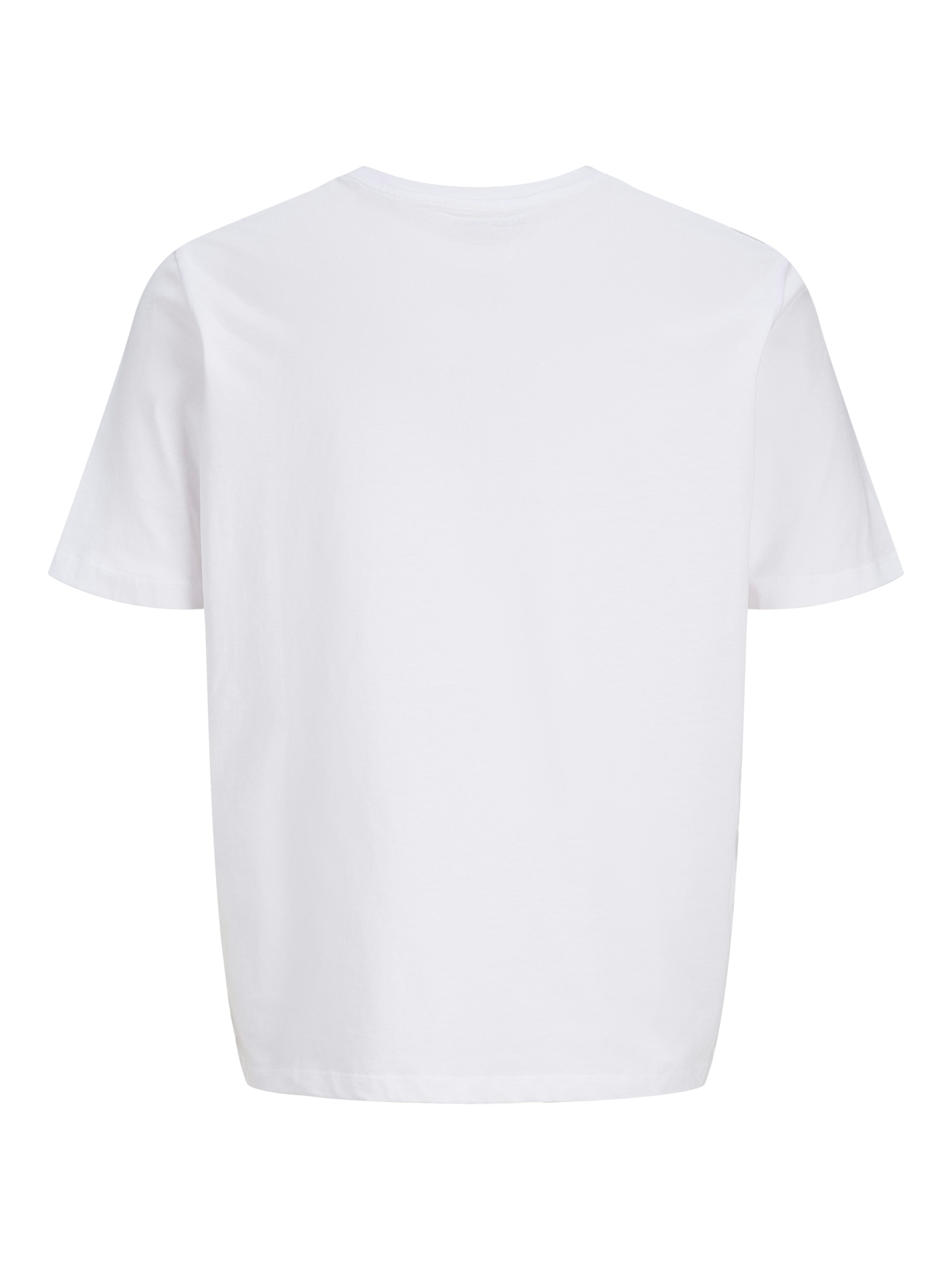 Jack & Jones Rundhalsshirt »JJHONOLULU SHAPE TEE SS CREW NECK« Baumwolle, regular fit