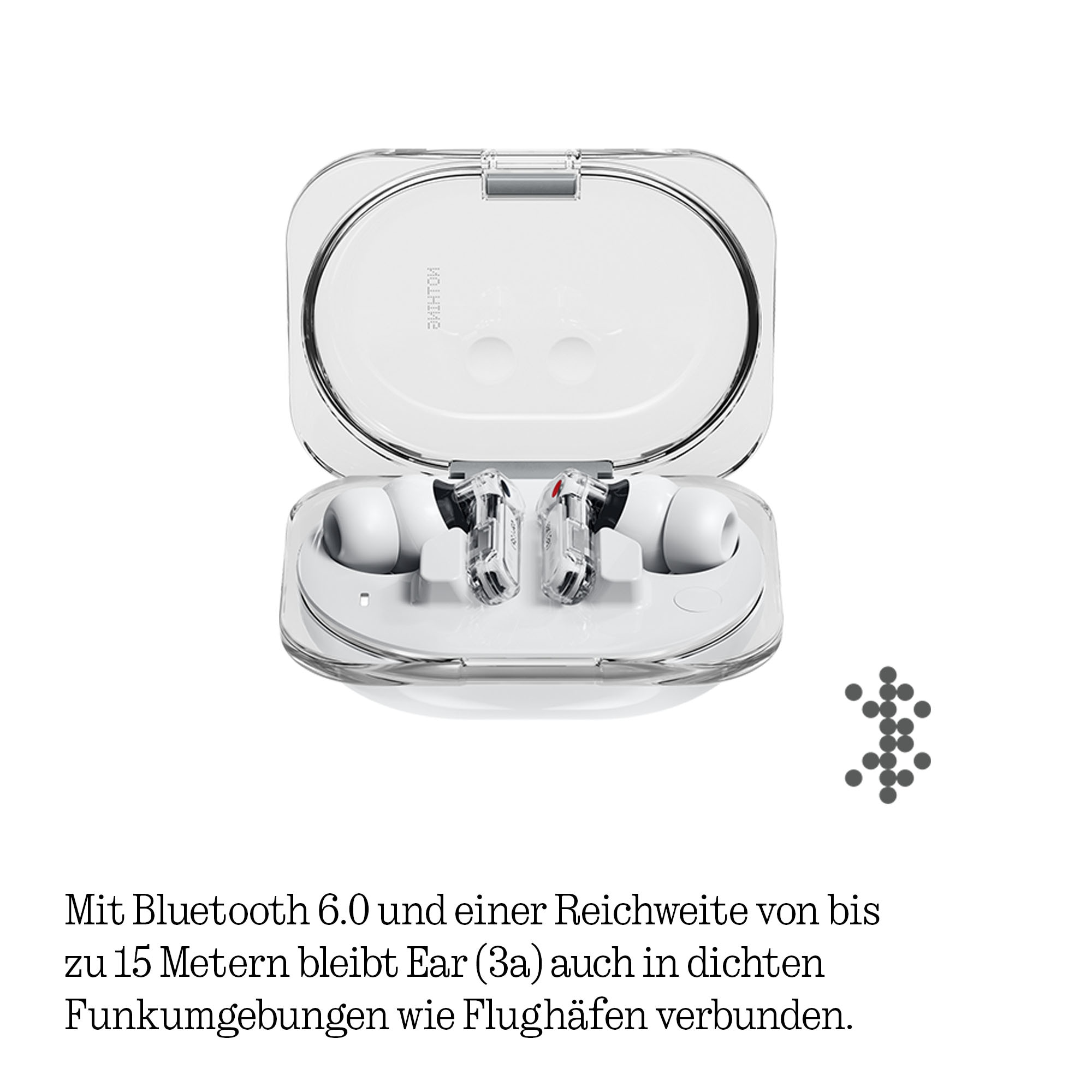 NOTHING wireless In-Ear-Kopfhörer »Ear (3a)« Bluetooth Active Noise Cancelling (ANC)
