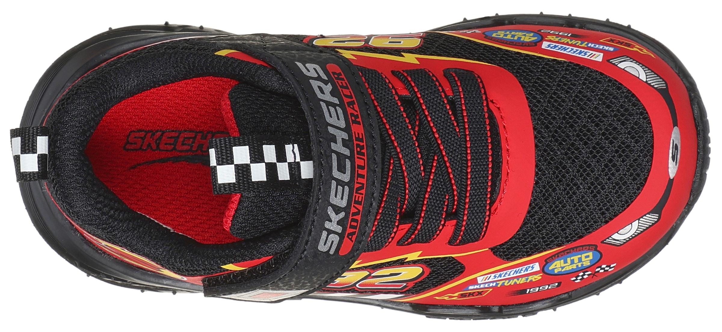 Skechers Lauflernschuh »SKECH TRACKS«  Sneaker mit vielen coolen Prints, Größenschablone zum Download