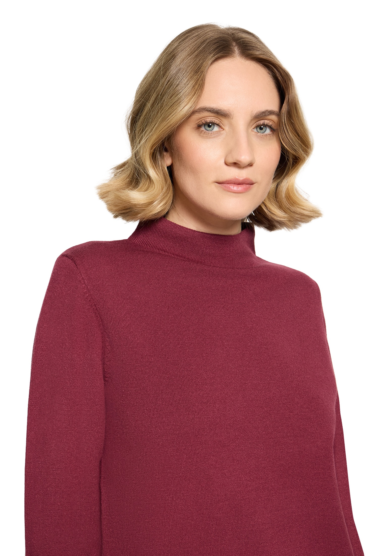 Betty Barclay Rundhalspullover »Basic-Strickpullover mit Stehkragen«