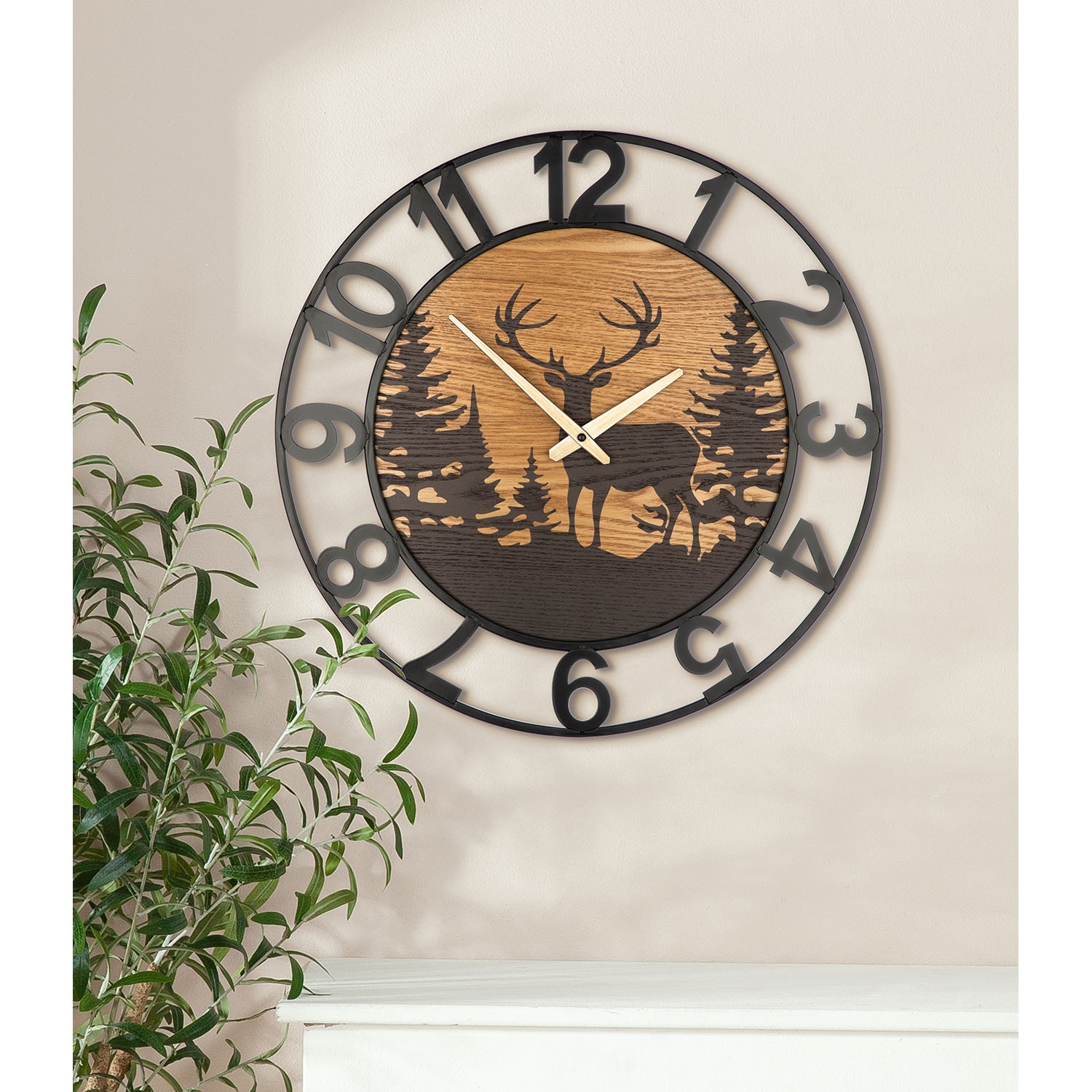 Casablanca by Gilde Wanduhr »Wanduhr Waldesruh/Lebensbaum«