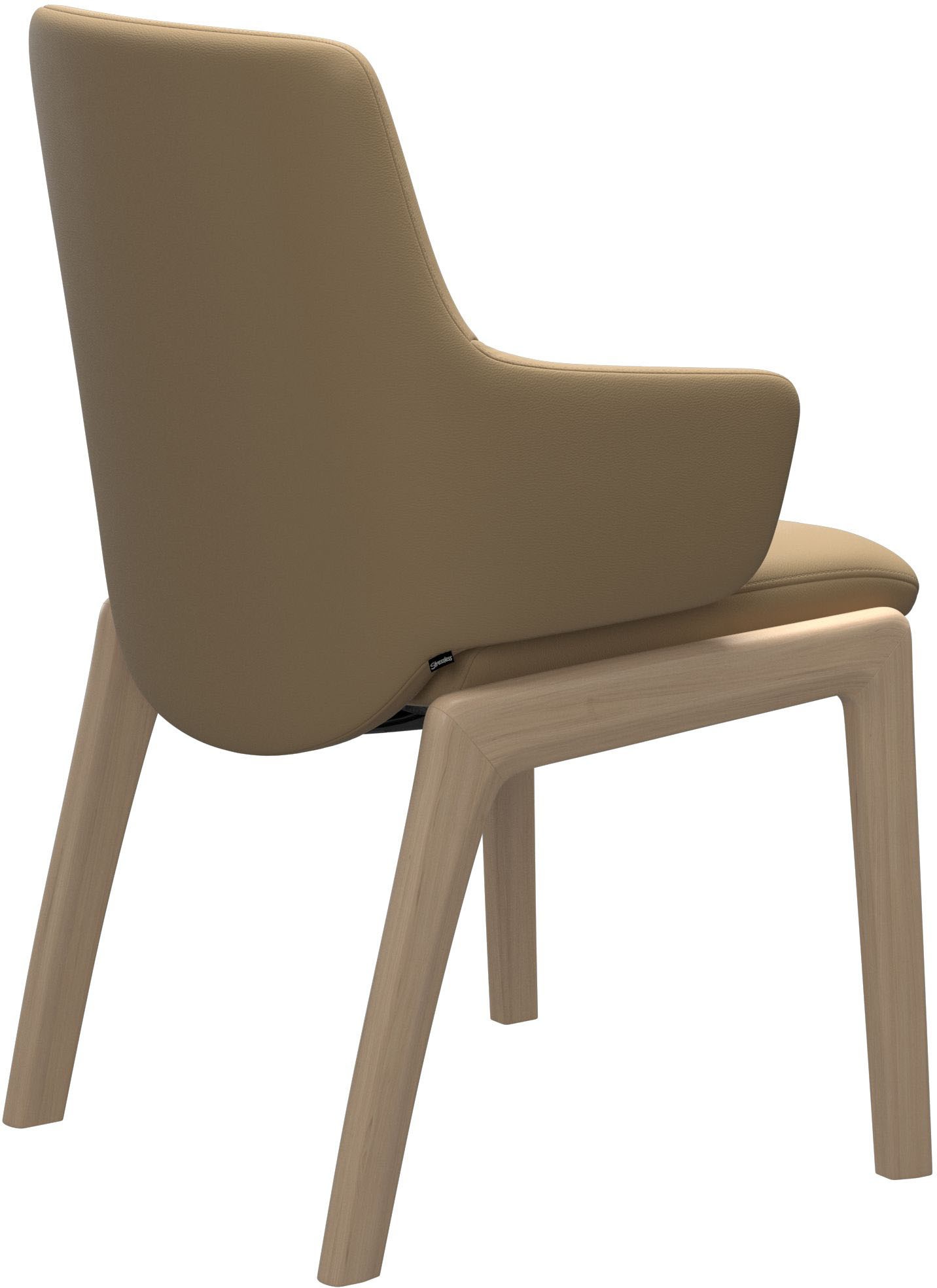 Stressless® Polsterstuhl »Laurel«, Leder PALOMA, Low Back mit Armlehne, Größe L, mit abgerundeten Beinen in Walnuss