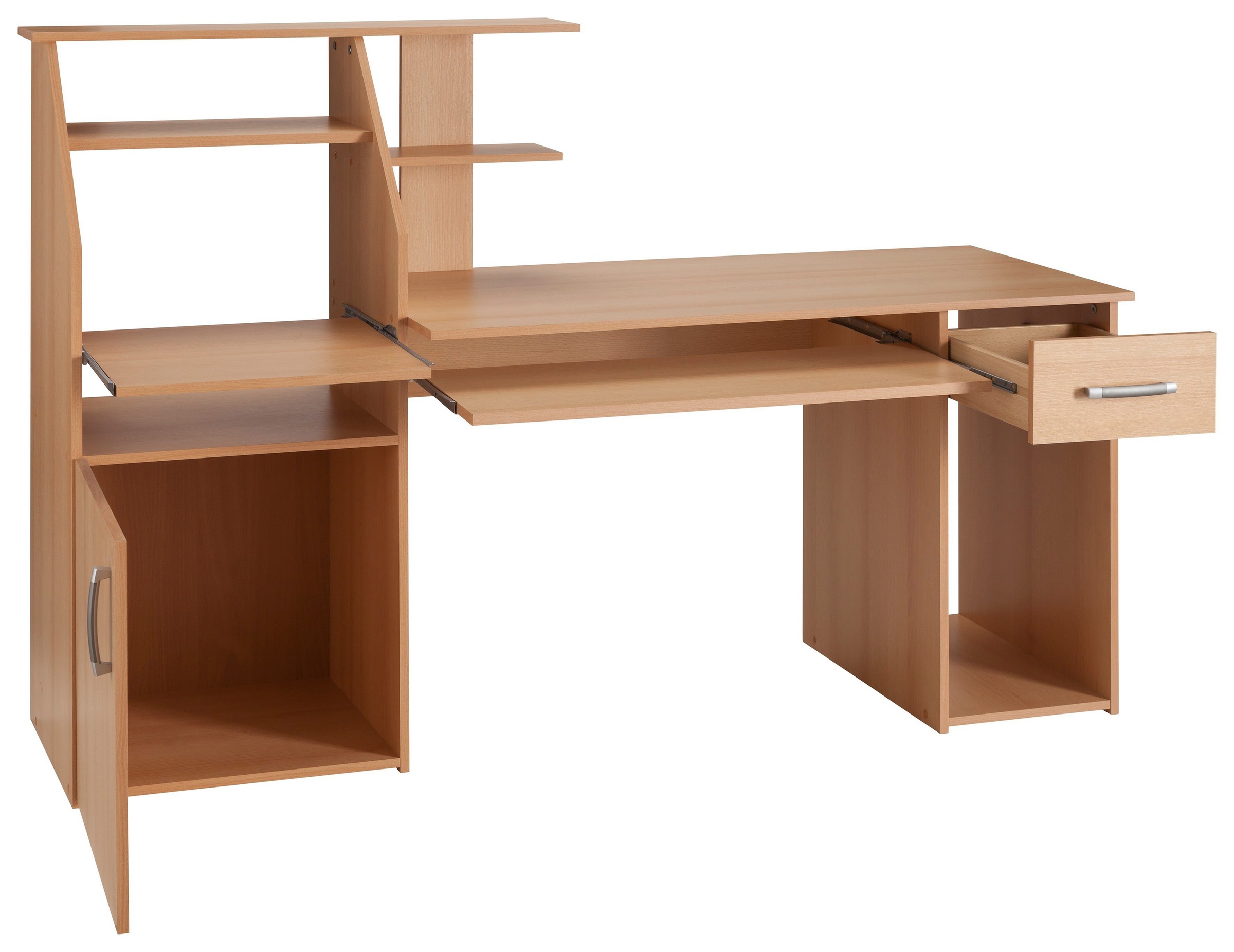 VOGL Möbelfabrik Schreibtisch »Don«, mit Tastatur- & Druckerauszug, Breite 137,5 cm, Made in Germany