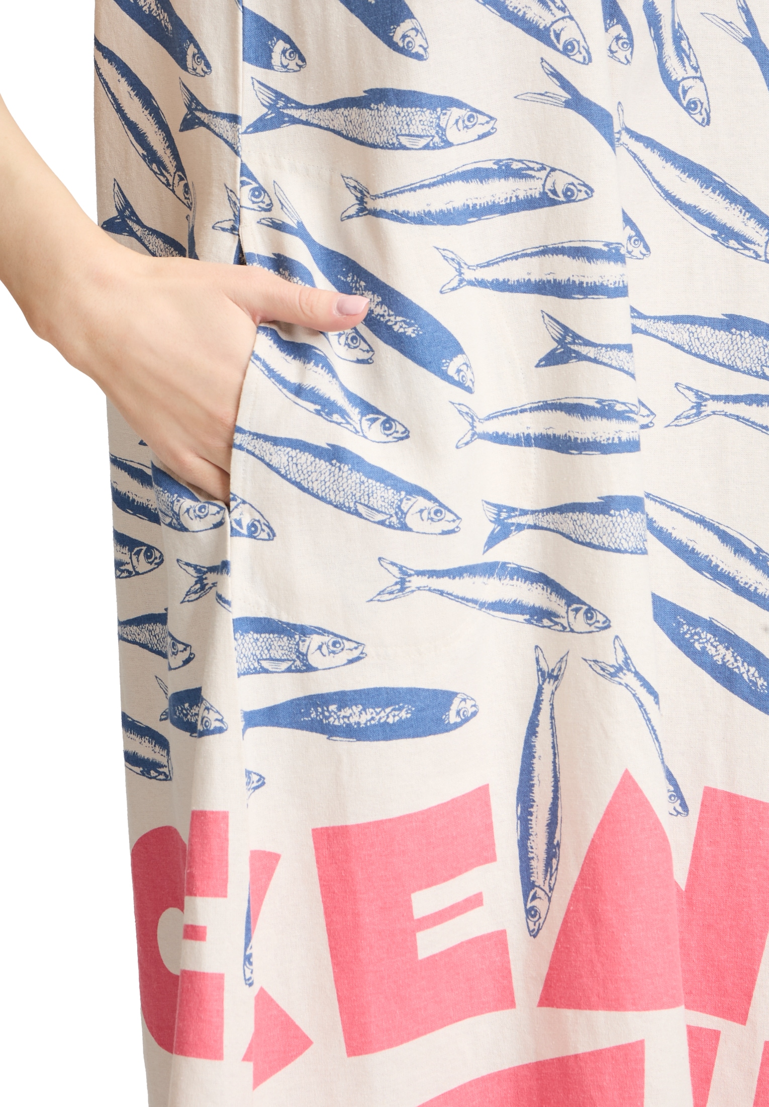 Betty Barclay Sommerkleid »Leinenkleid mit V-Ausschnitt«