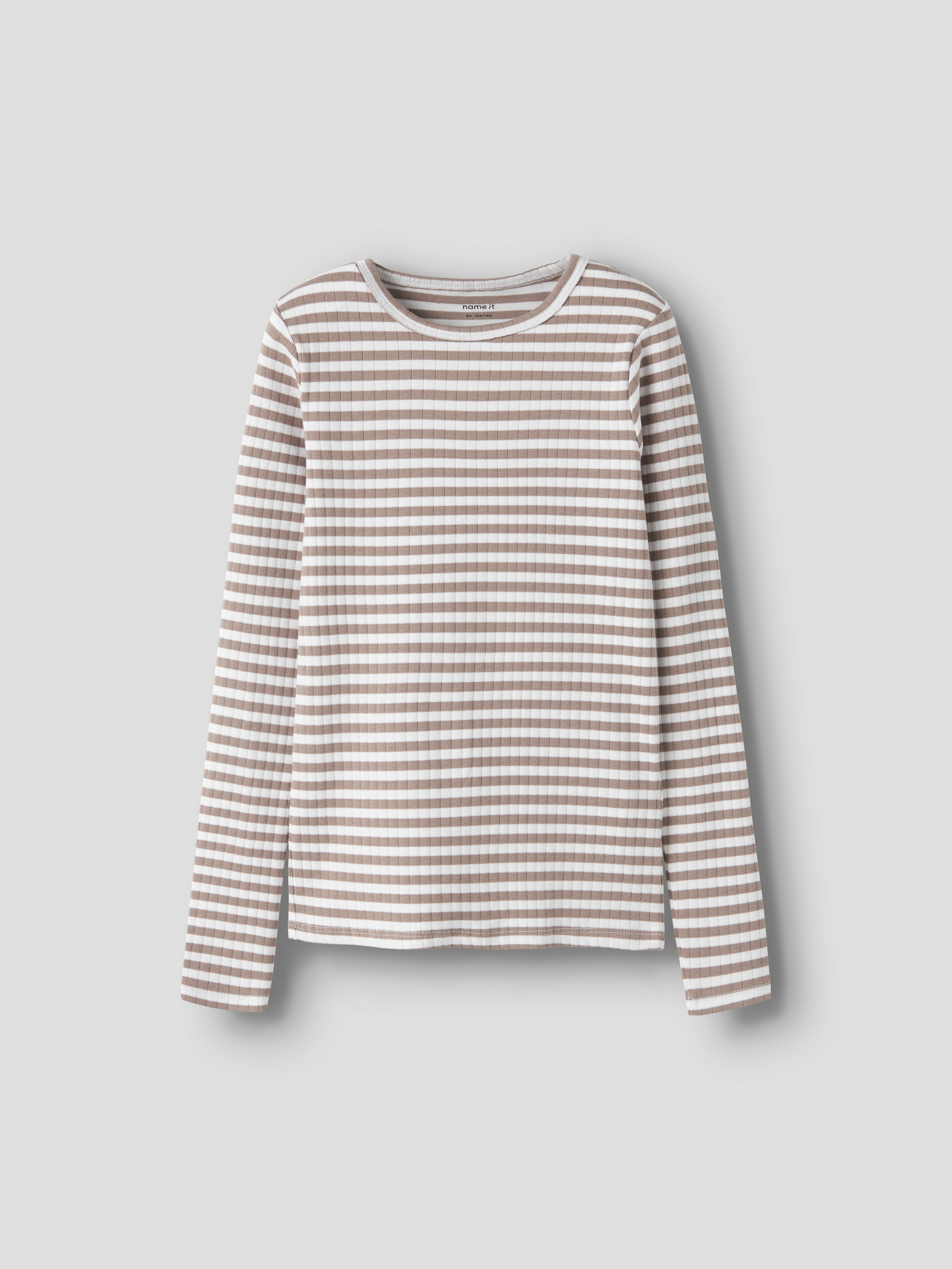 Name It Langarmshirt »NKFSURAJA XSL LS TOP NOOS« toller Ringel-Look in gerippter Qualität
