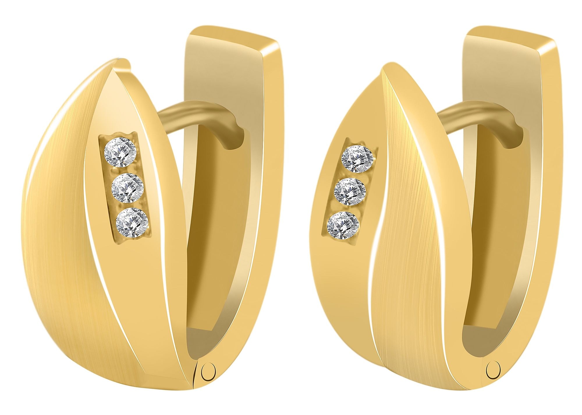 Adelia´s Paar Creolen »Damen Ohrringe ¿ Klappcreole aus 925 Silber«