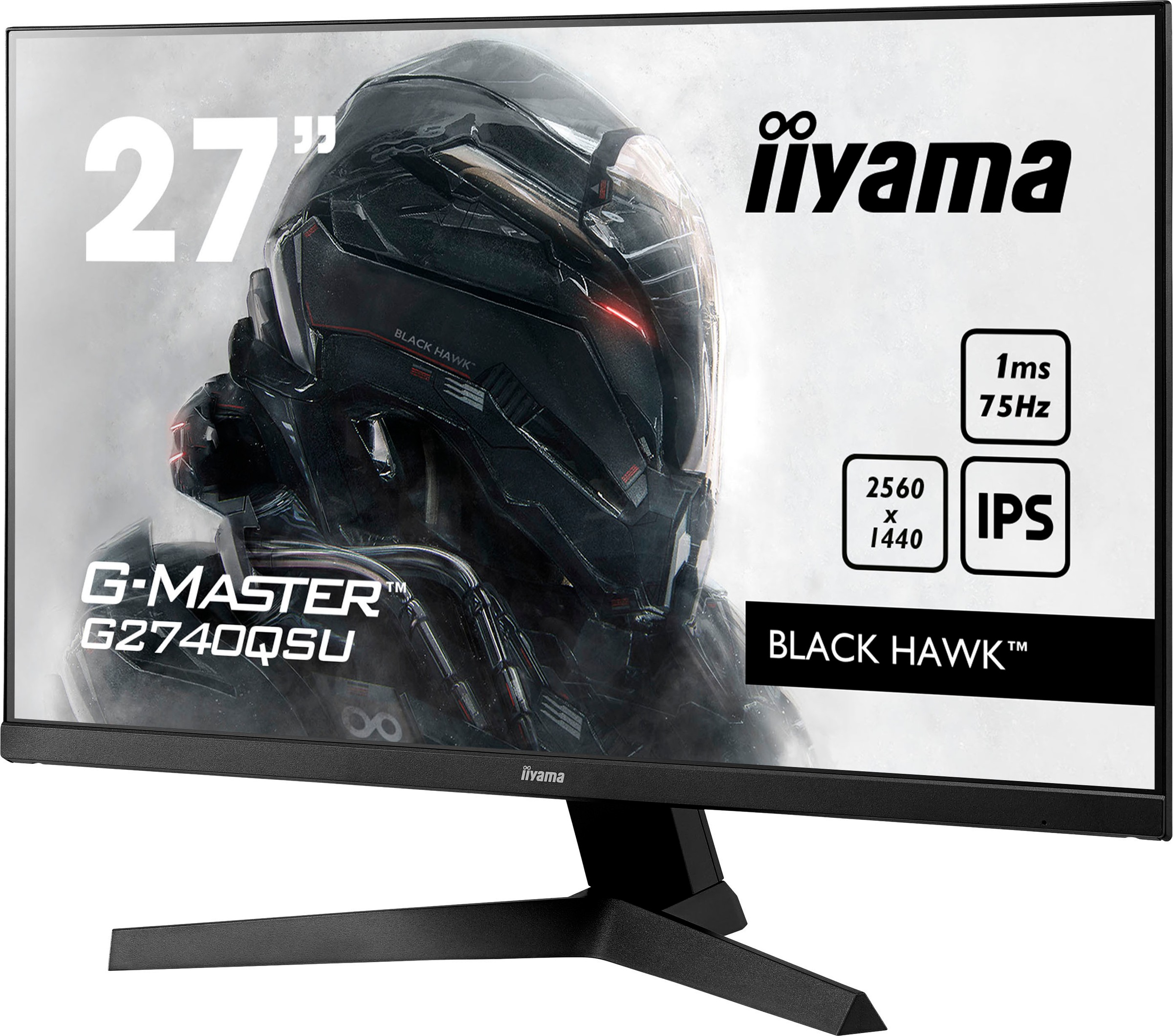 Iiyama LED-Monitor »G-MASTER G2740QSU«, 68,6 cm/27 Zoll, 2560 x 1440 px, WQHD, 1 ms Reaktionszeit, 75 Hz