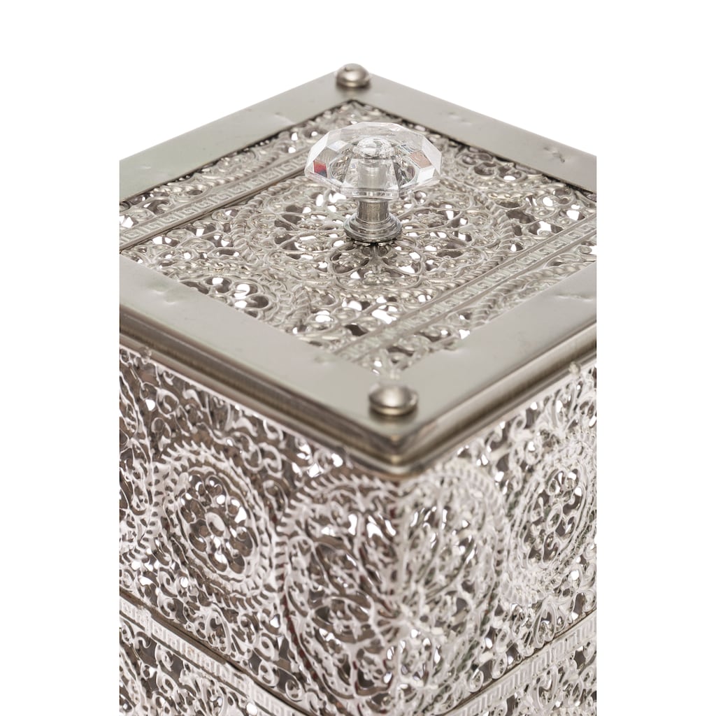 Myflair Möbel & Accessoires Aufbewahrungsbox »Kelia«, aus Metall, mit Deckel
