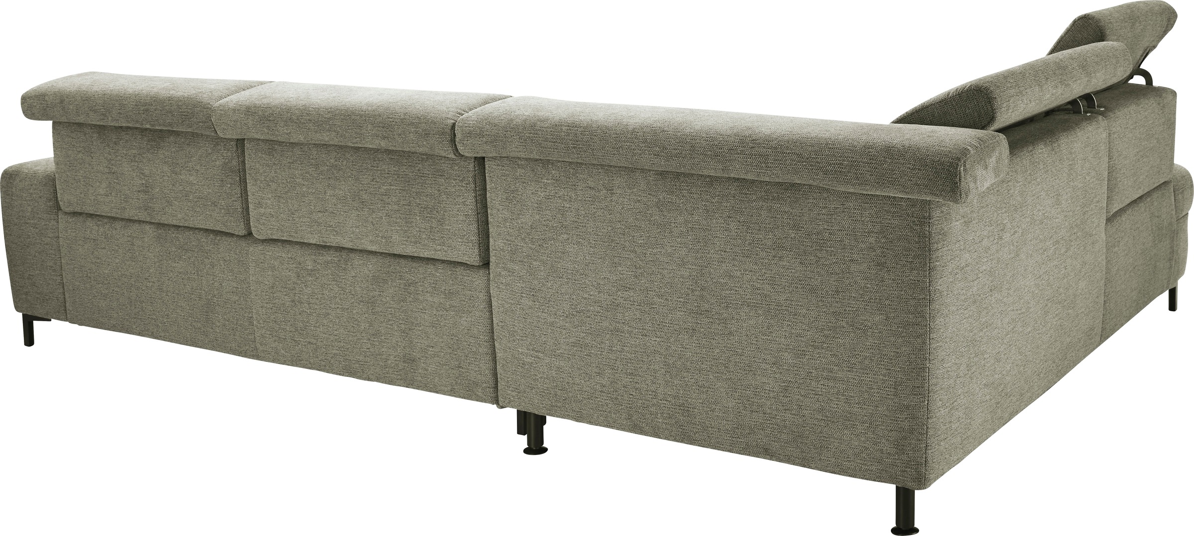 set one by Musterring Ecksofa »SO 3400 Sitzhöhe 47cm oder 49cm, Sitztiefe verstellbar, B/T 317/220 cm«, Kaltschaumpolsterung, Flachgewebe, whlw. mit Funktionen, Sitzhöhe 49