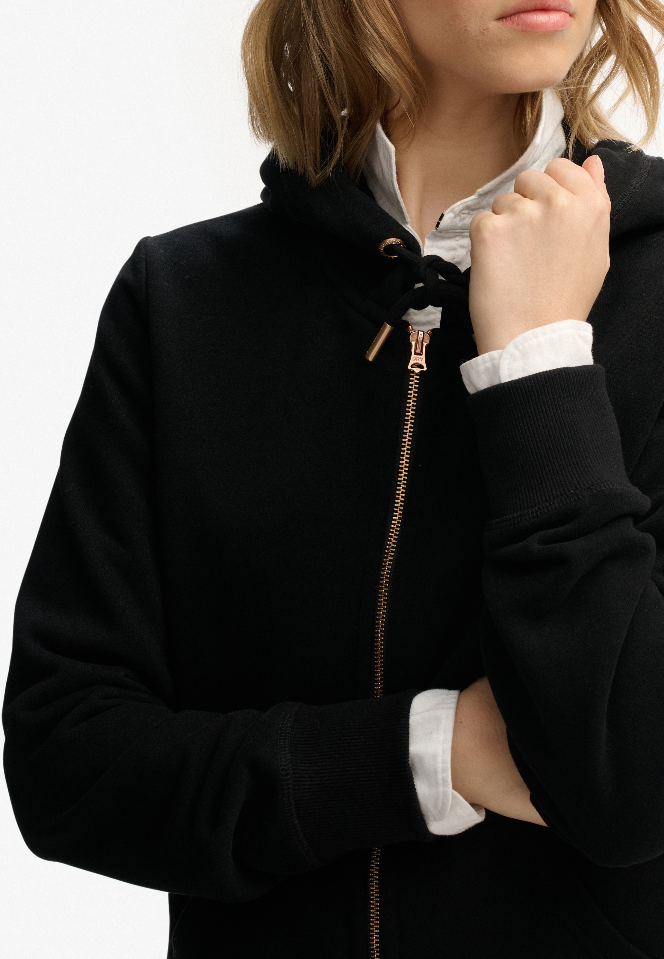 Superdry Kapuzensweatjacke »ESSENTIAL LOGO ZIPHOOD HB«