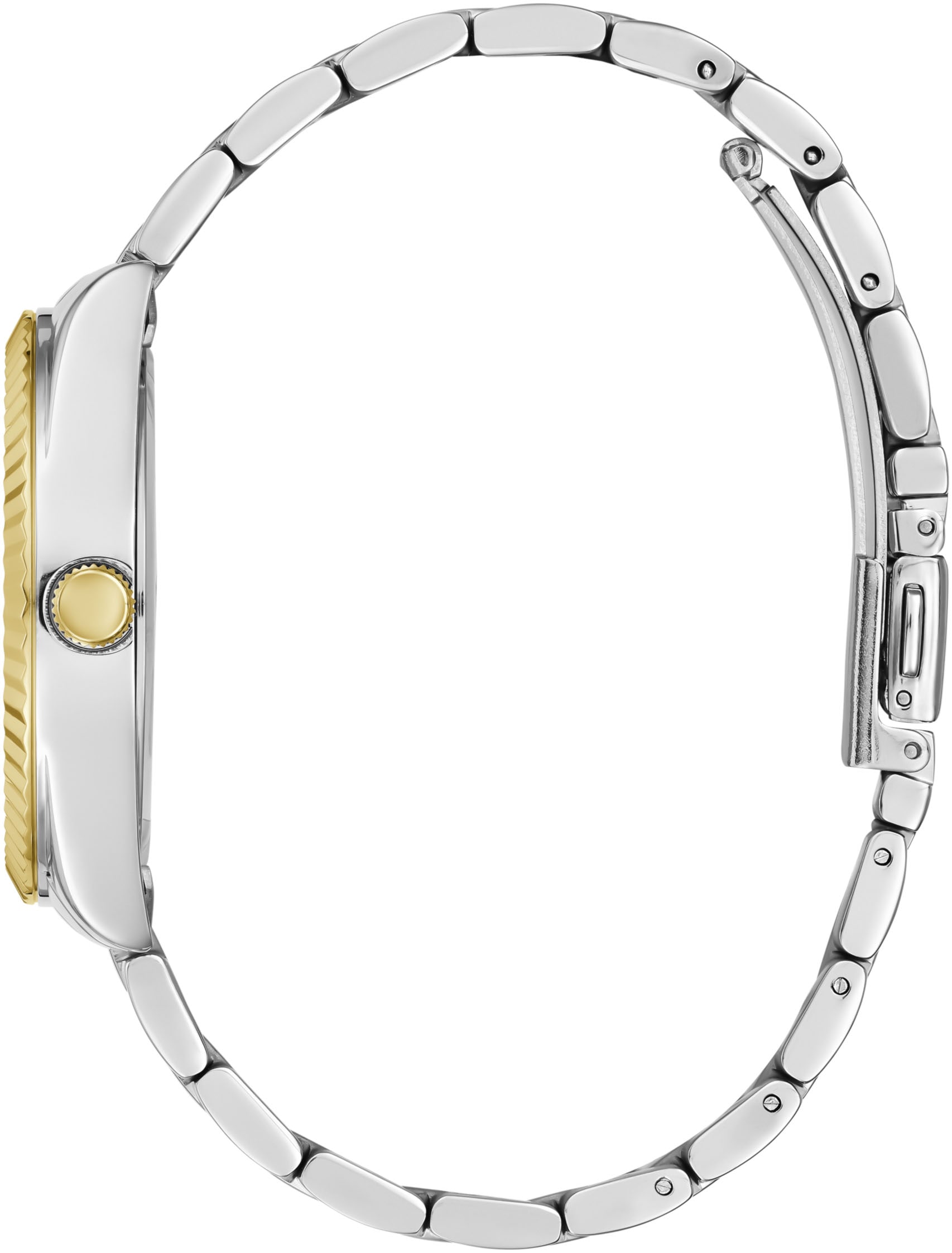 Guess Quarzuhr »LUNA« Armbanduhr, Damenuhr, Edelstahlarmband, analog