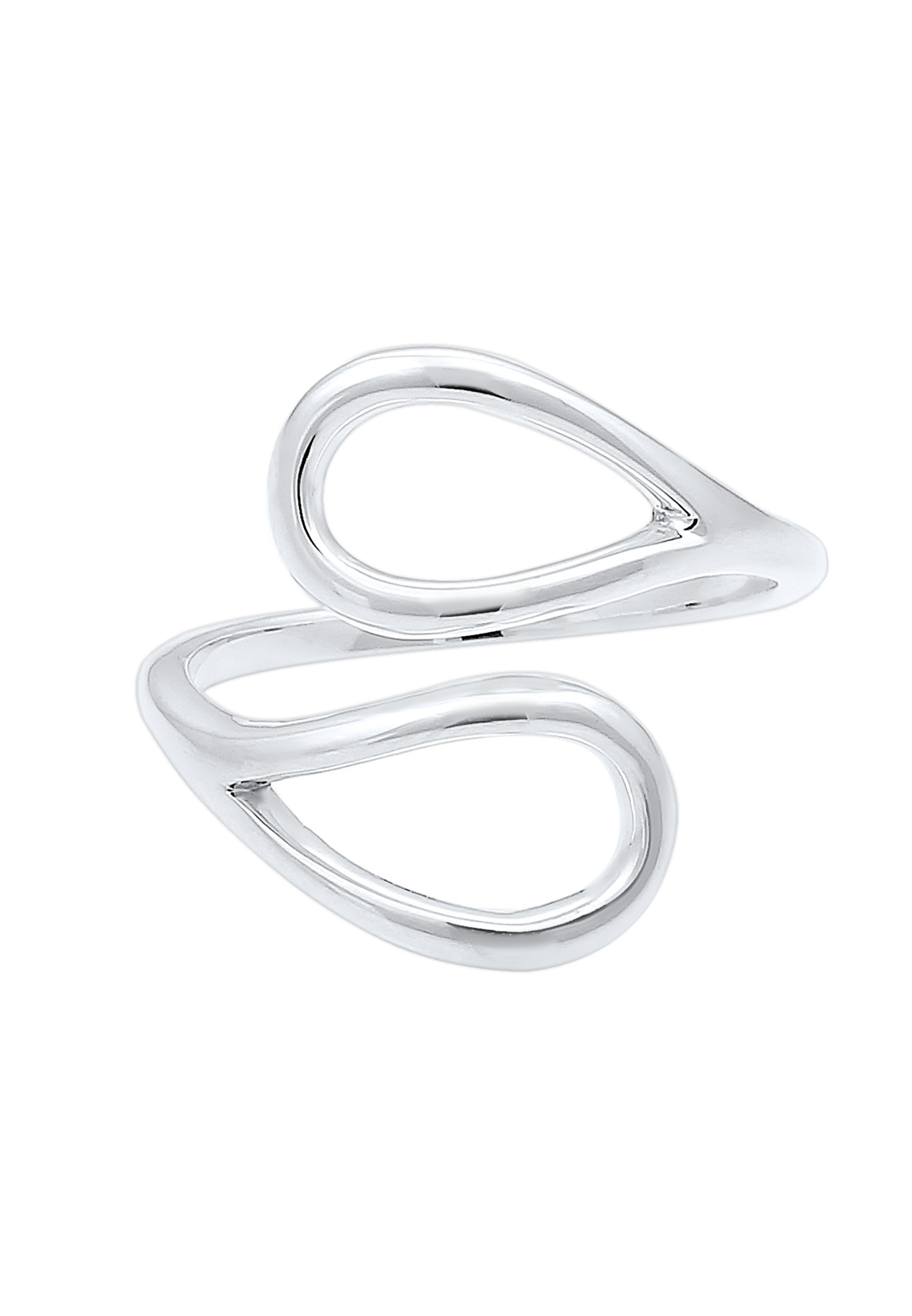 Elli Silberring »Ring Tropfen Offen Verstellbar 925 Sterling Silber«
