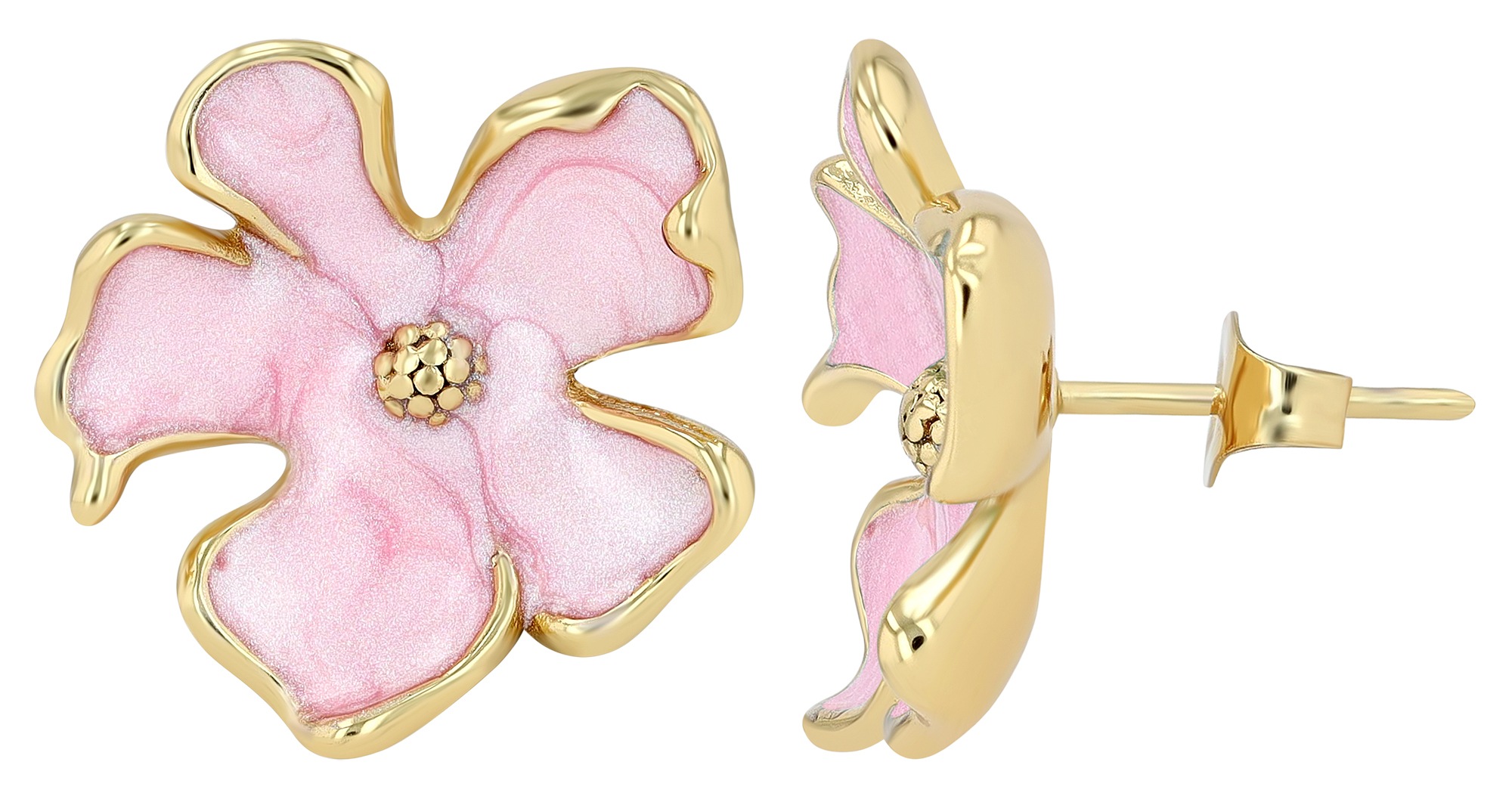 Adelia´s Paar Ohrstecker »Damen Ohrringe ¿ Ohrstecker aus Edelstahl mit Emaille«