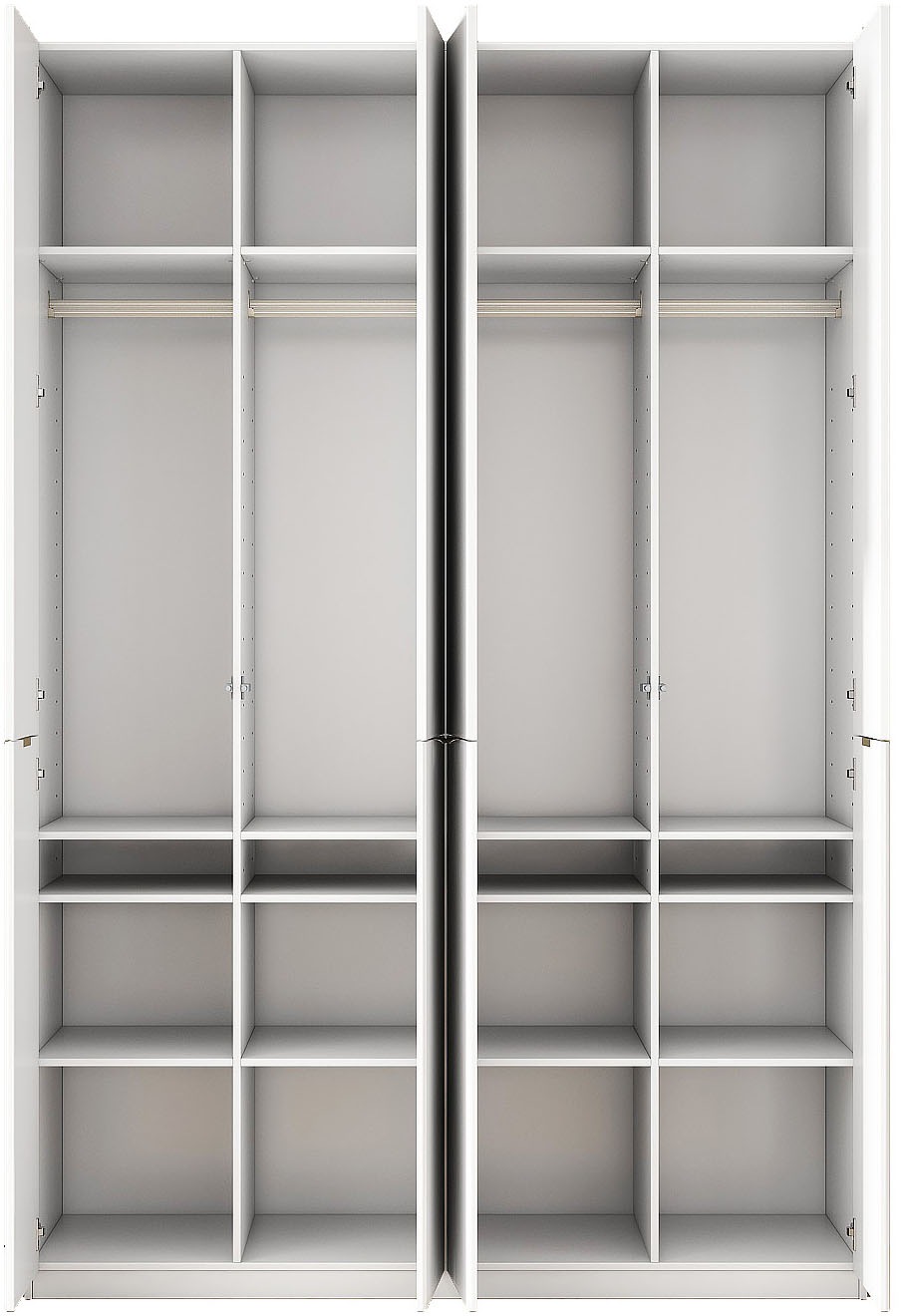 OTTO home Kleiderschrank »Jorella Schlafzimmerschrank Garderobe mit Softclose« eleganter Schlafzimmerschrank Rillendesign Trend Breite 161cm