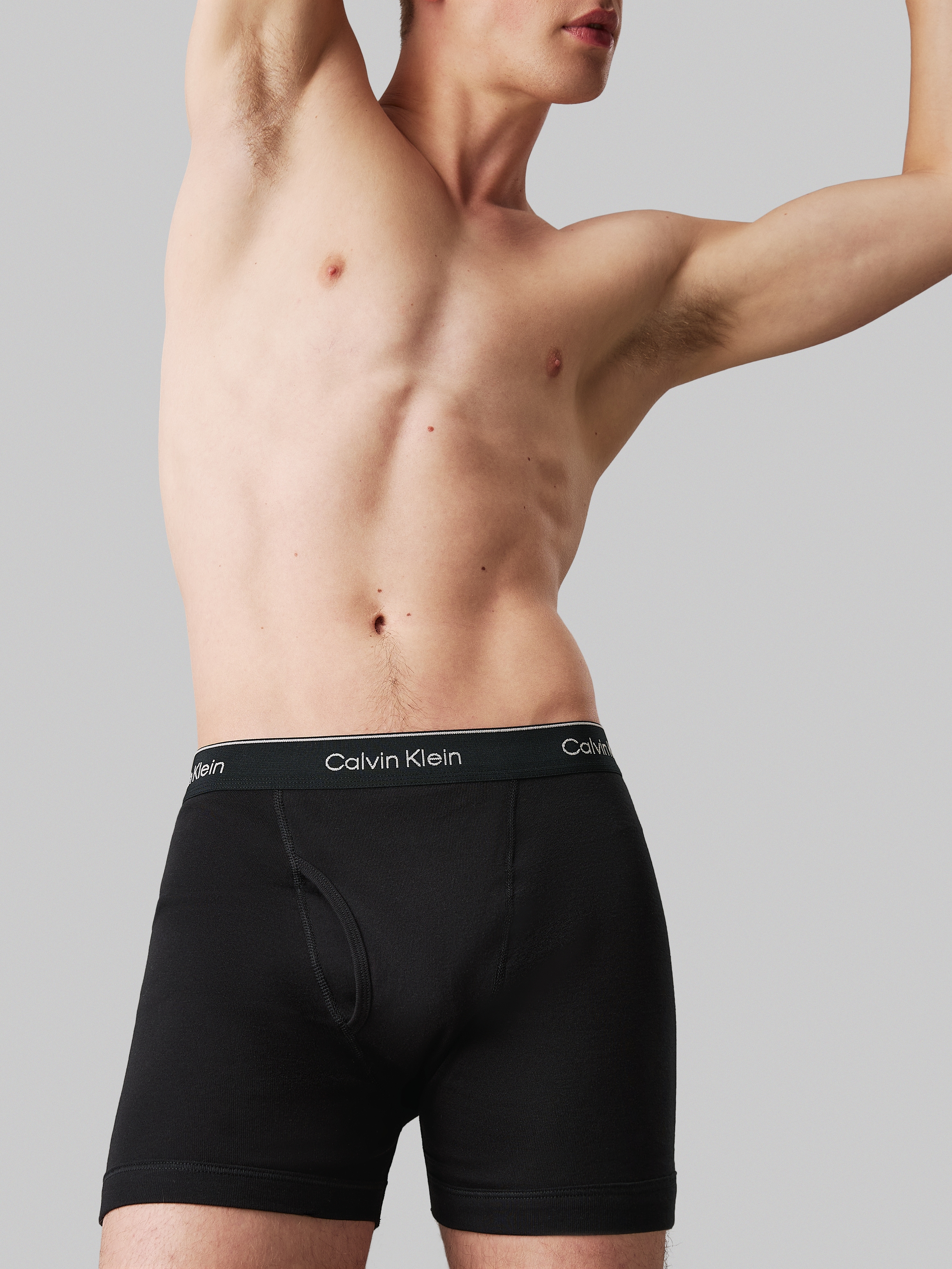 Calvin Klein Underwear Boxer »BOXER BRIEF 3PK«, (Packung, 3er-Pack), mit Logo-Elastikbund (3 Stück)