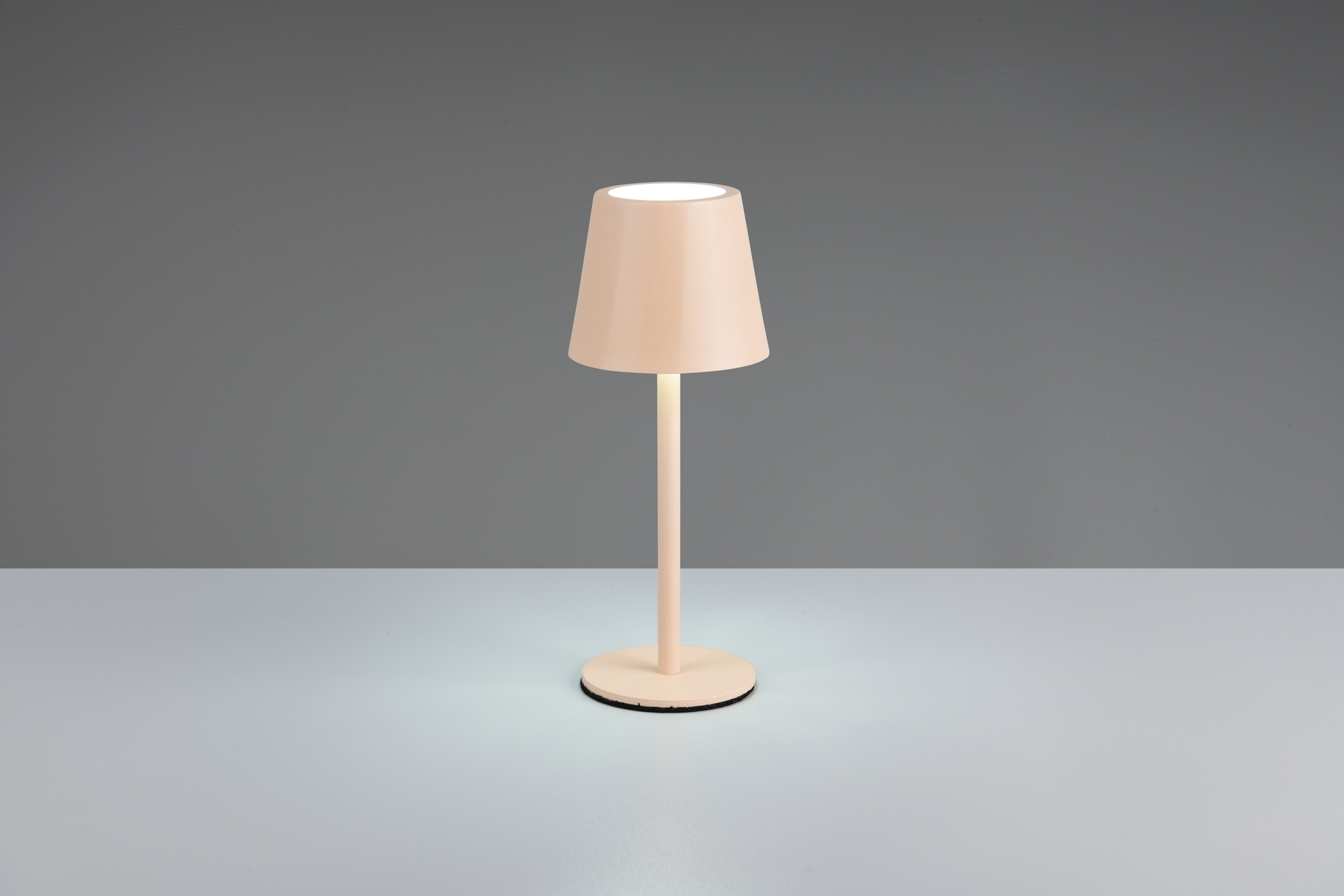 REALITY Leuchten LED Tischleuchte »DIAZ, Outdoor Akku Tischlampe Höhe 21 cm Ø 8,5 cm, IP44, Touchdimmer« LED-Board 1 Stk. Farbwechsler | warmweiß - kaltweiß CCT Lichtfarbe einstellbar 2700-6500K, 160 Lumen, 1,6W, USB Anschluss