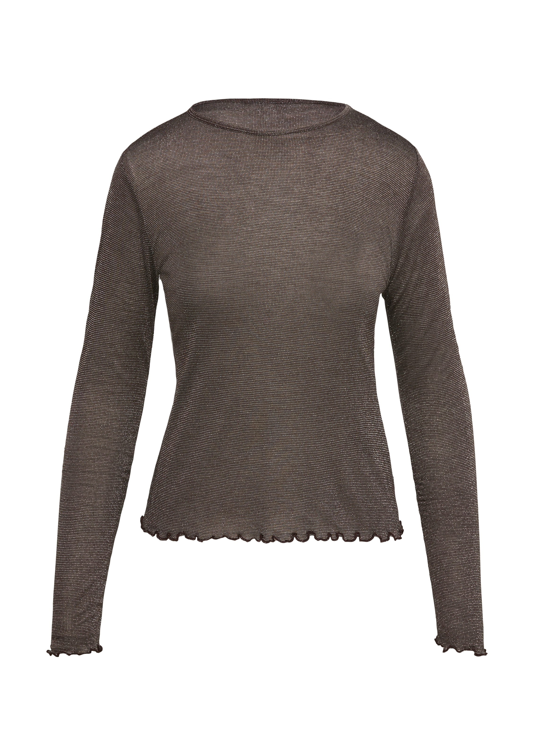 QS Longsleeve, mit metallisierten Fasern