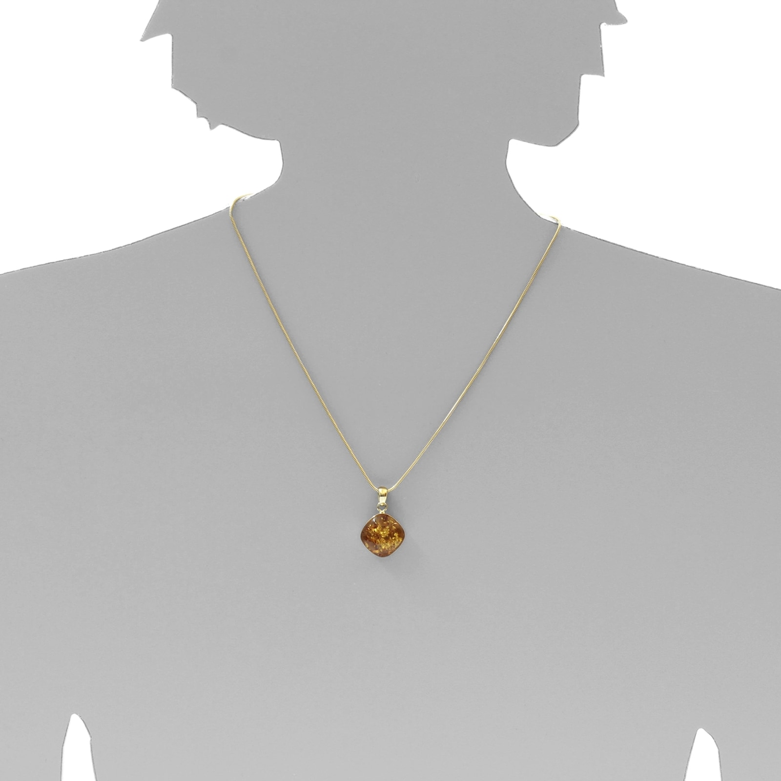 OSTSEE-SCHMUCK Kette und Anhänger Set »- Mena - Gold 333/000 - Bernstein«
