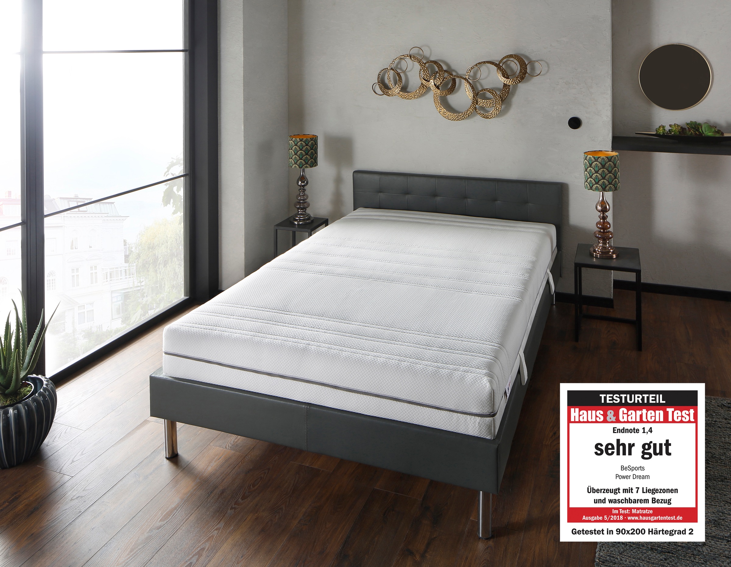 BeCo EXCLUSIV Komfortschaummatratze »Power Dream«, (1 St.), Note: SEHR GUT, Haus&Garten-Test 5/2018*, tolle Fitnessmatratze