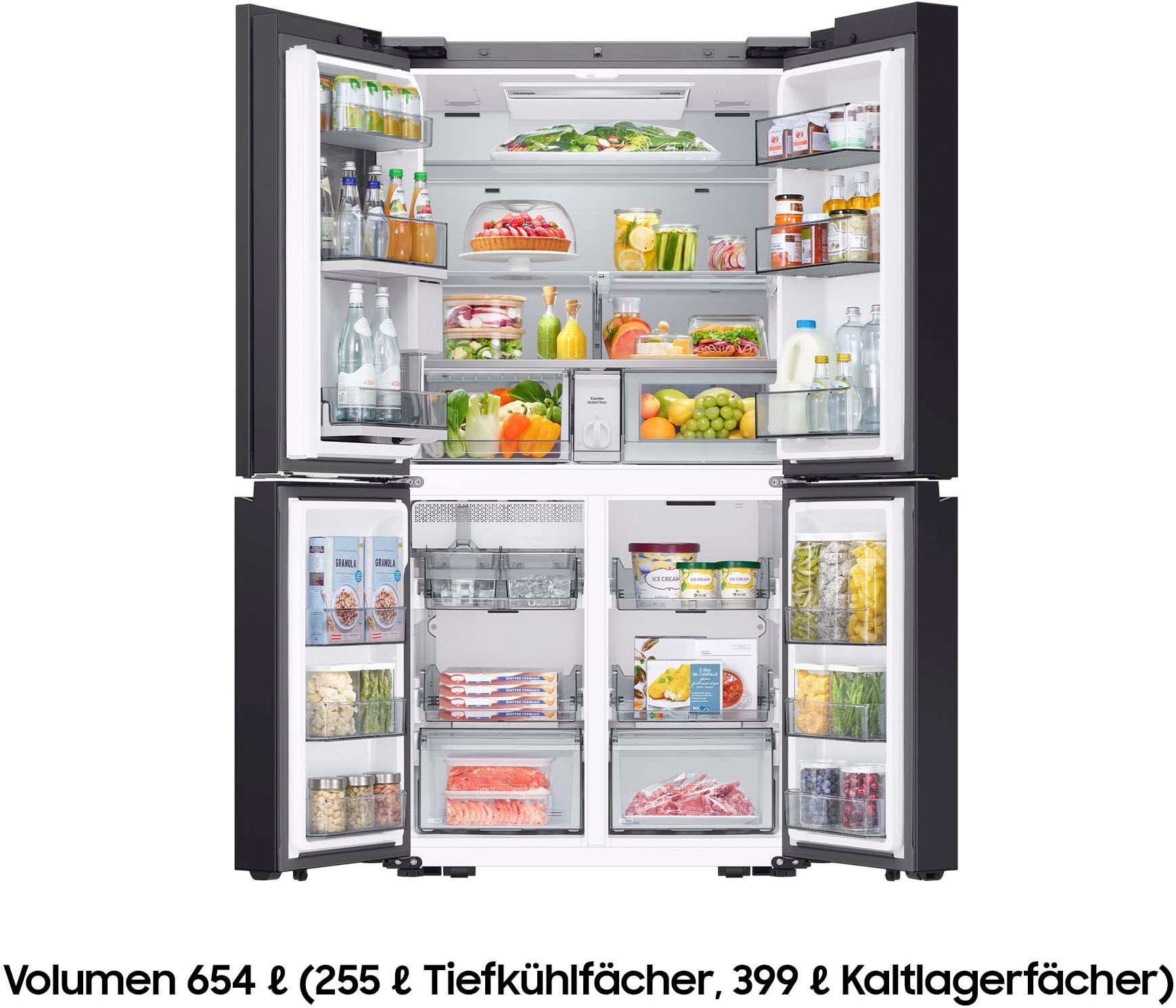 Samsung French Door RM94F »RM90F67CECEF« 185,3 cm hoch 91,2 cm breit